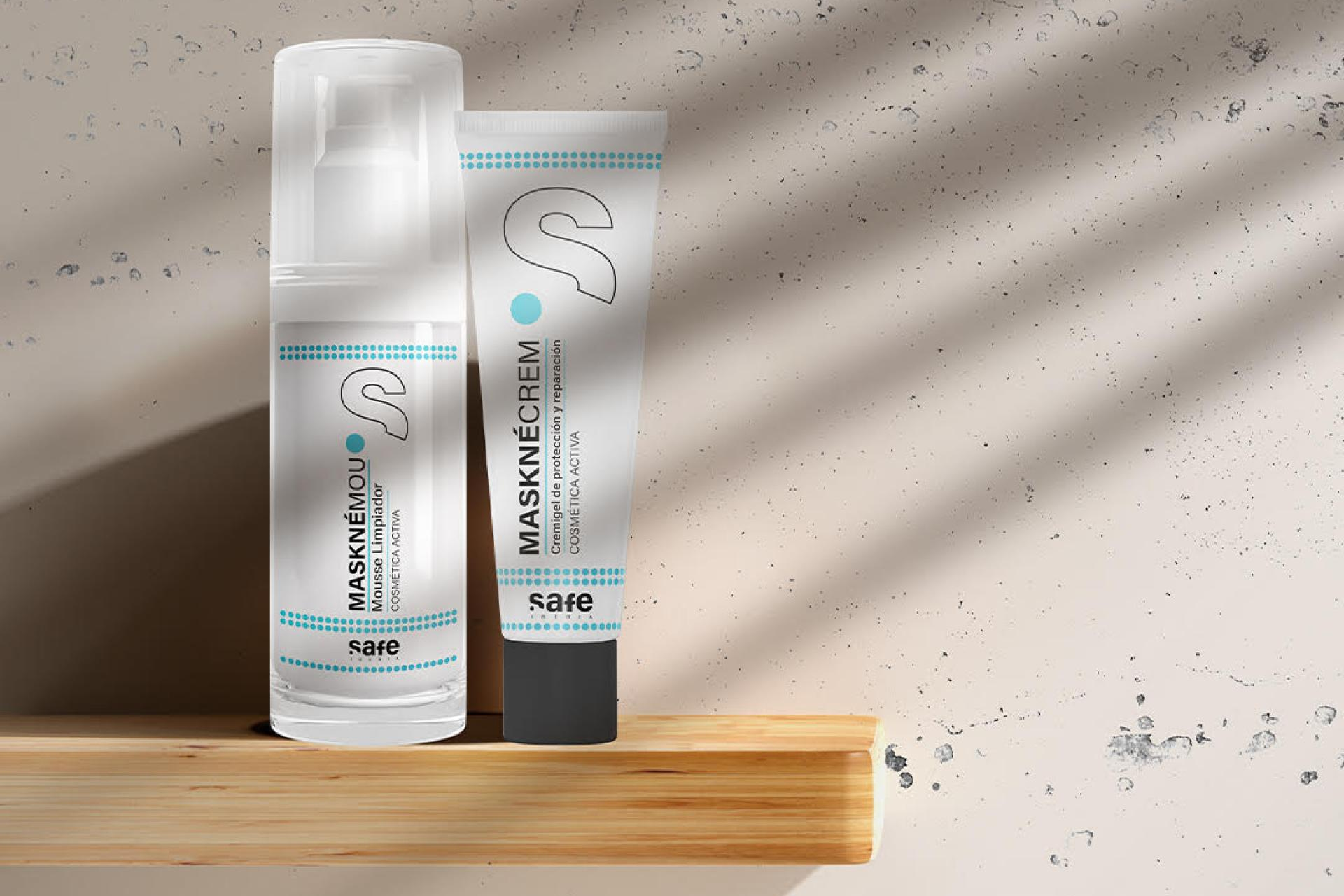 ¿Cuál es la cosmética activa para el cuidado del rostro por el uso de mascarilla quirúrgica? MASKNÉRITUAL,