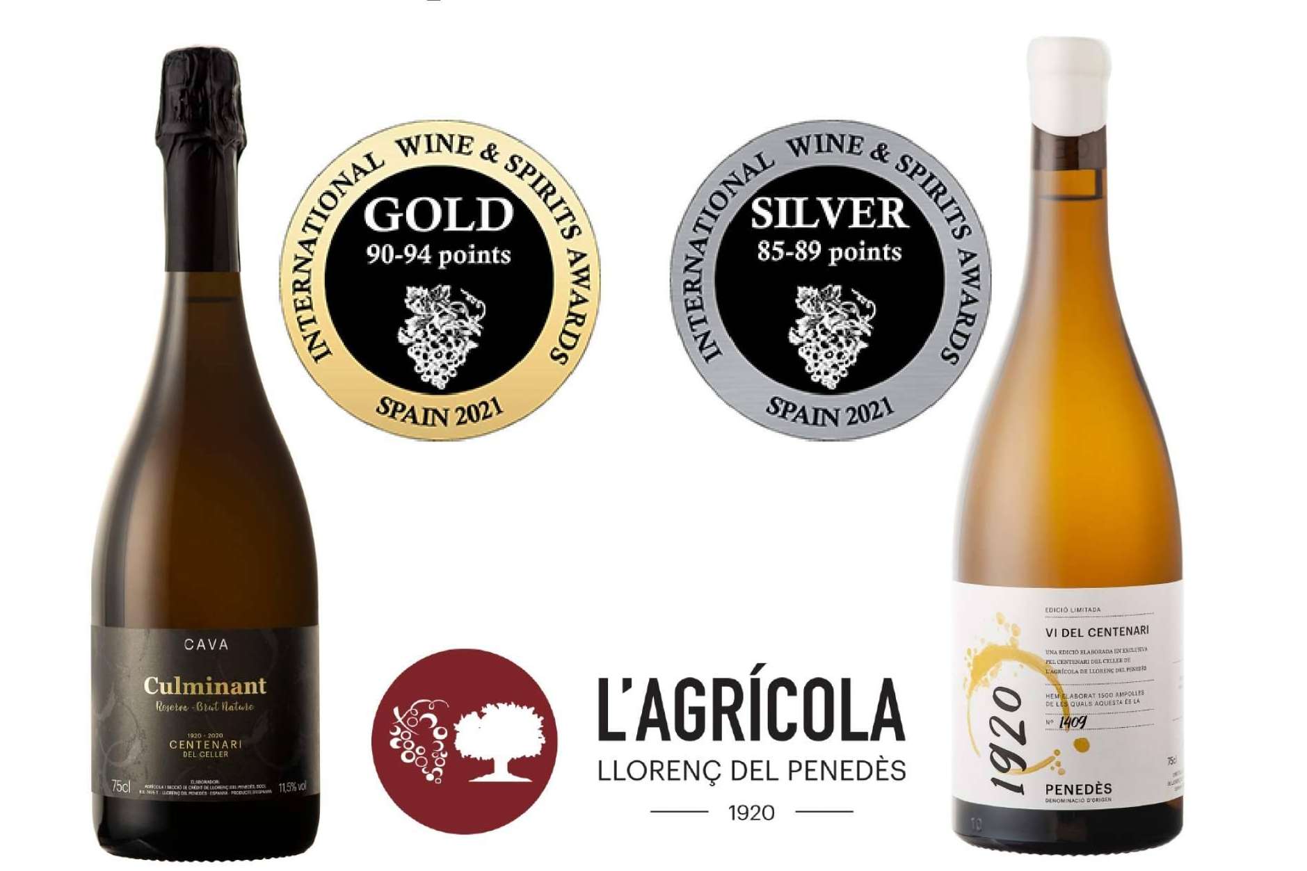 Agrícola de Llorenç: el Vino Blanco del Centenario 1920 ha sido galardonado como uno de los 50 mejores del mundo