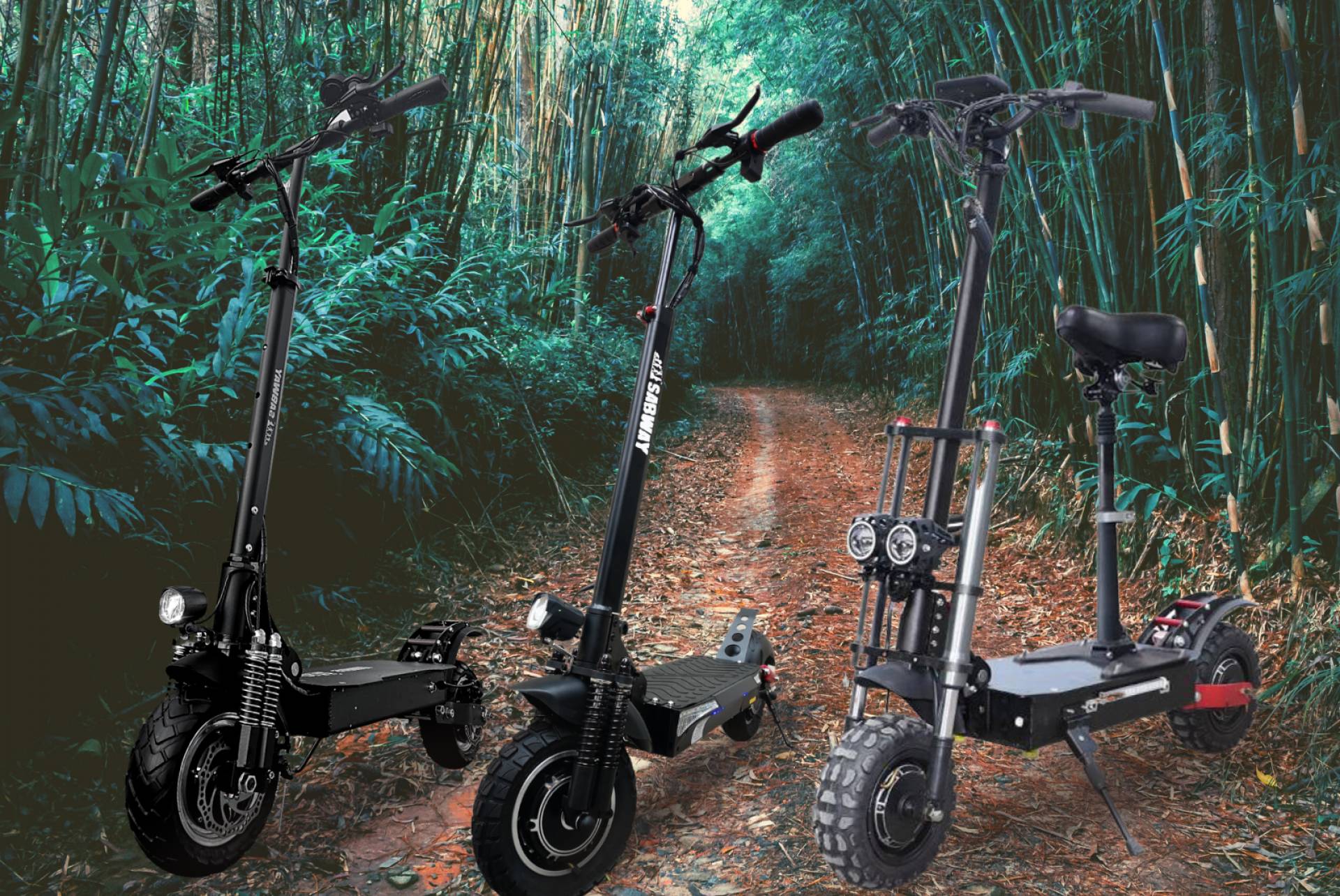 Los patinetes eléctricos Dual Motor de SABWAY son modelos todoterreno con doble motor