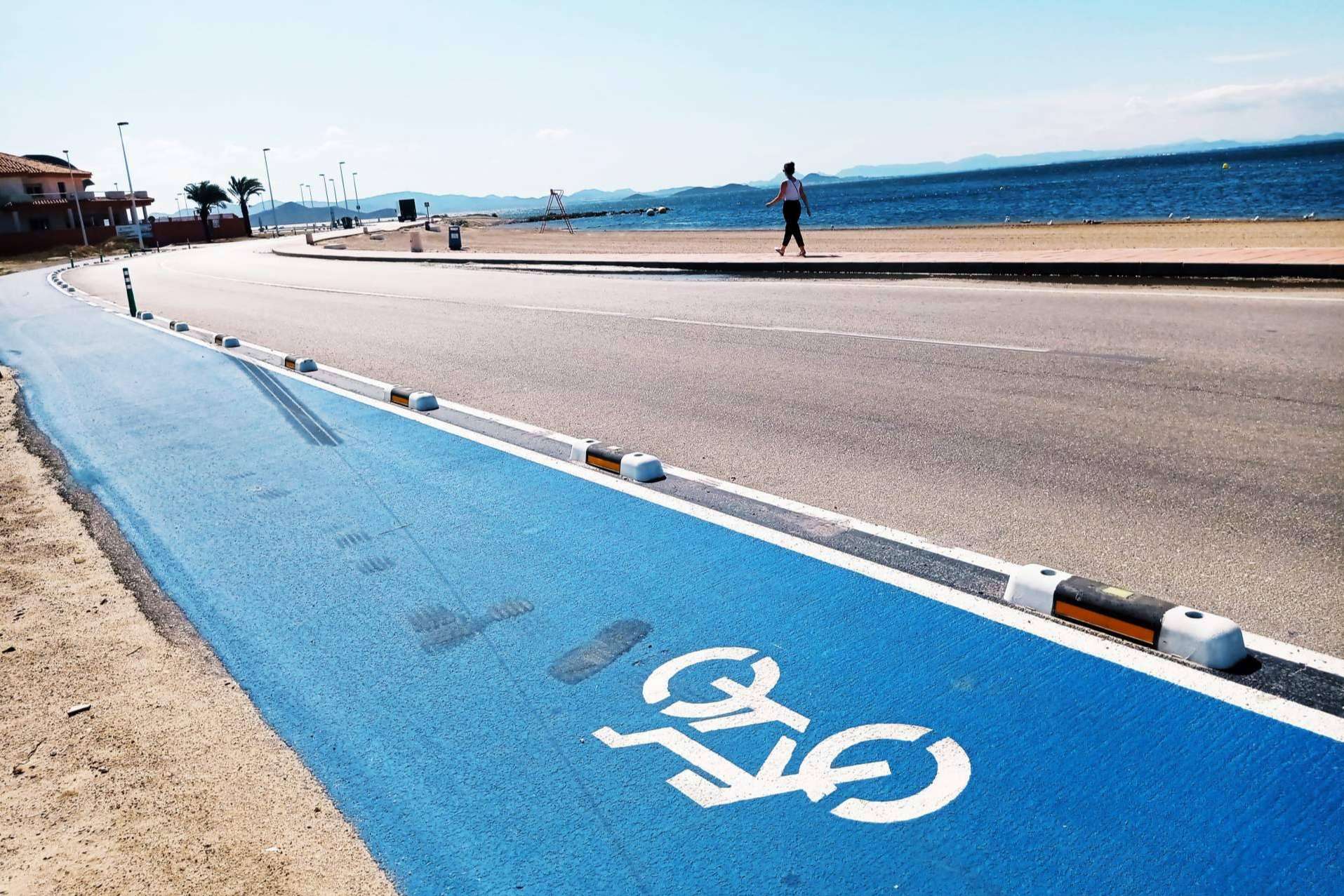 El carril bici en Murcia fabricado con materiales reciclados, por GB Solutions