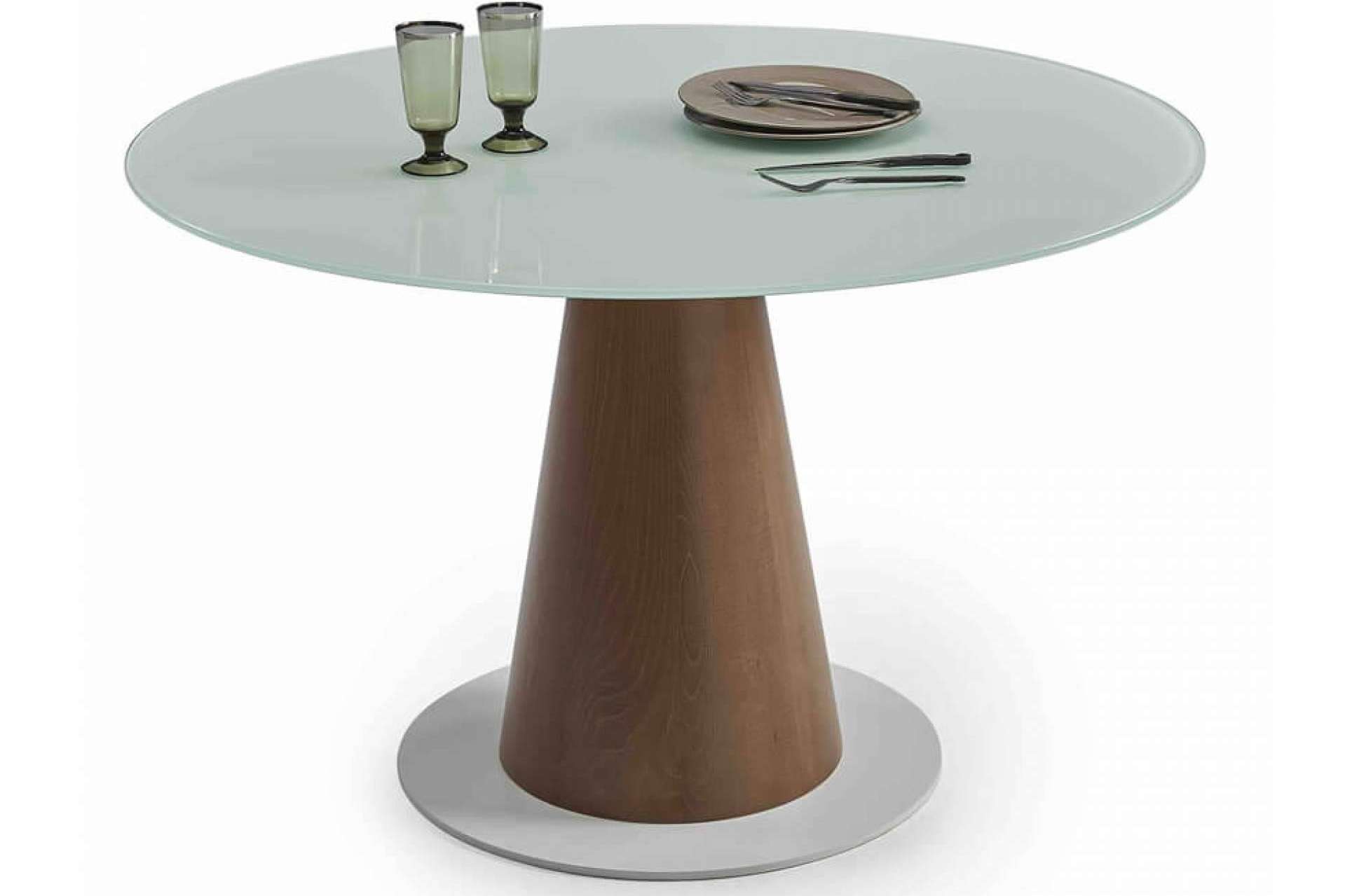 Home and Relax ofrece mesas redondas con tapa de cristal para comedores modernos y acogedores