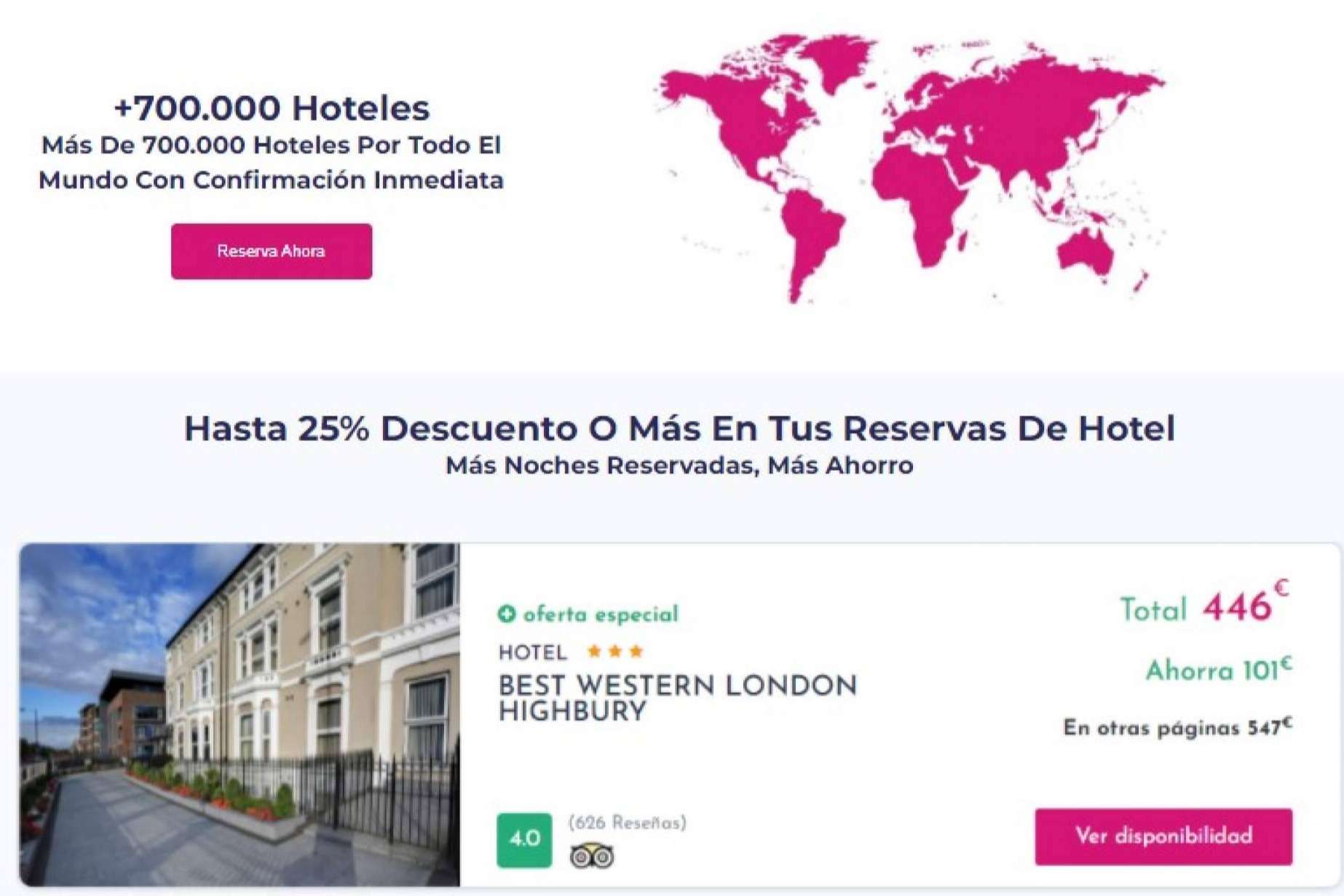 La suscripción anual de StayTick permite ahorrar dinero en las reservas de hoteles