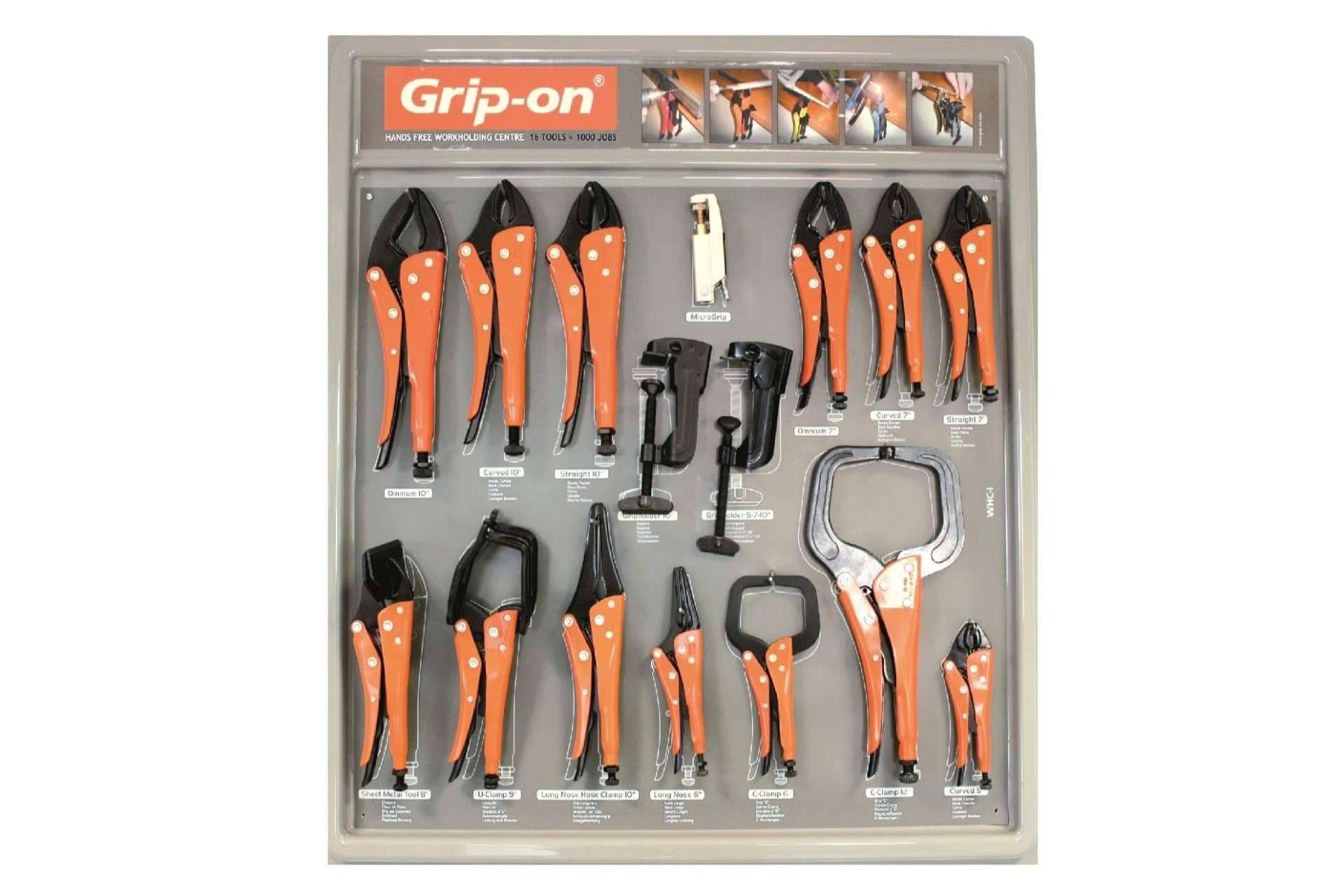 El set de herramientas para múltiples usos con productos de calidad de Grip-on