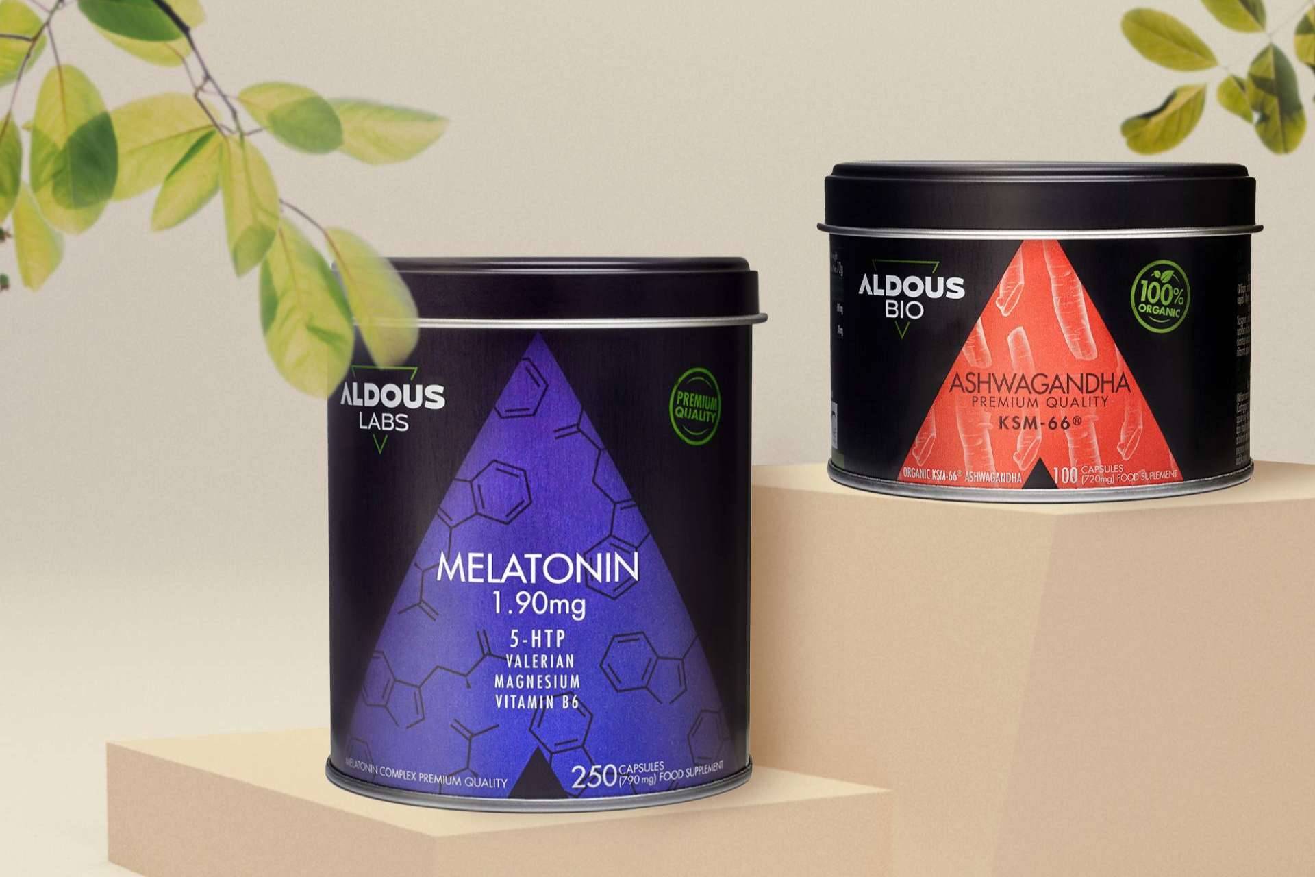 Aldous Bio y sus dos nuevos productos de éxito, Ashwagandha Ecológica KSM-66 y Melatonina con Magnesio