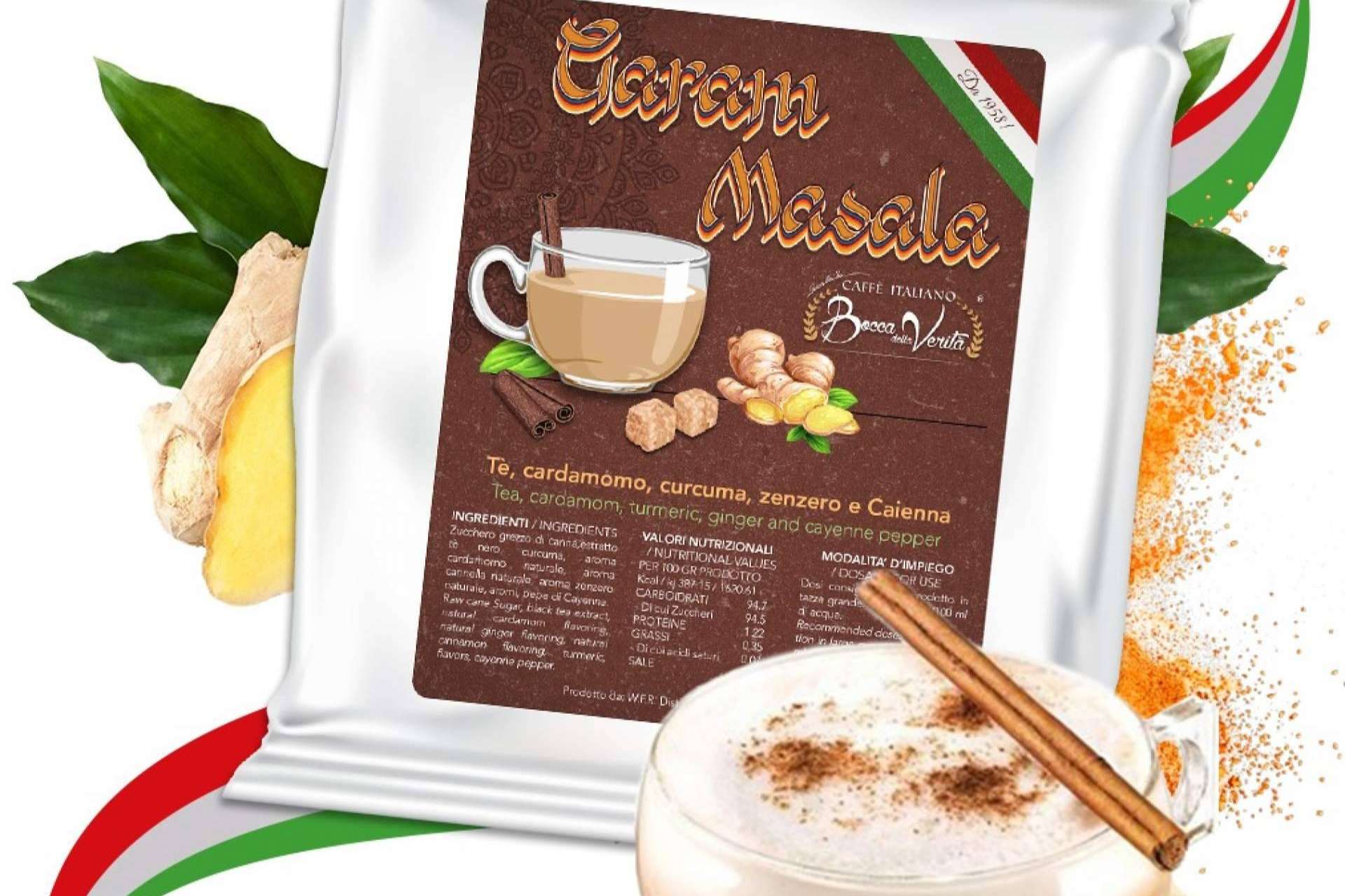 Más allá del café de calidad, en Caffè Bocca della Verità se encuentran las bebidas solubles, del Cappuccino al Chai Latte o Chocolate a la Menta