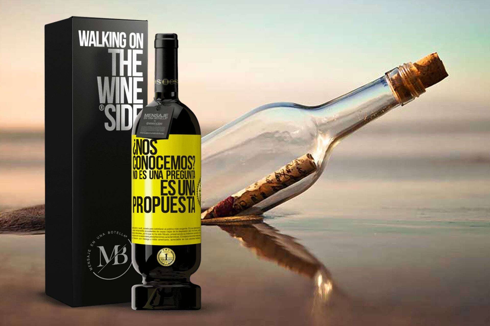 Regalar los mejores vinos con un detalle especial es posible gracias a la tienda Mensaje en una Botella