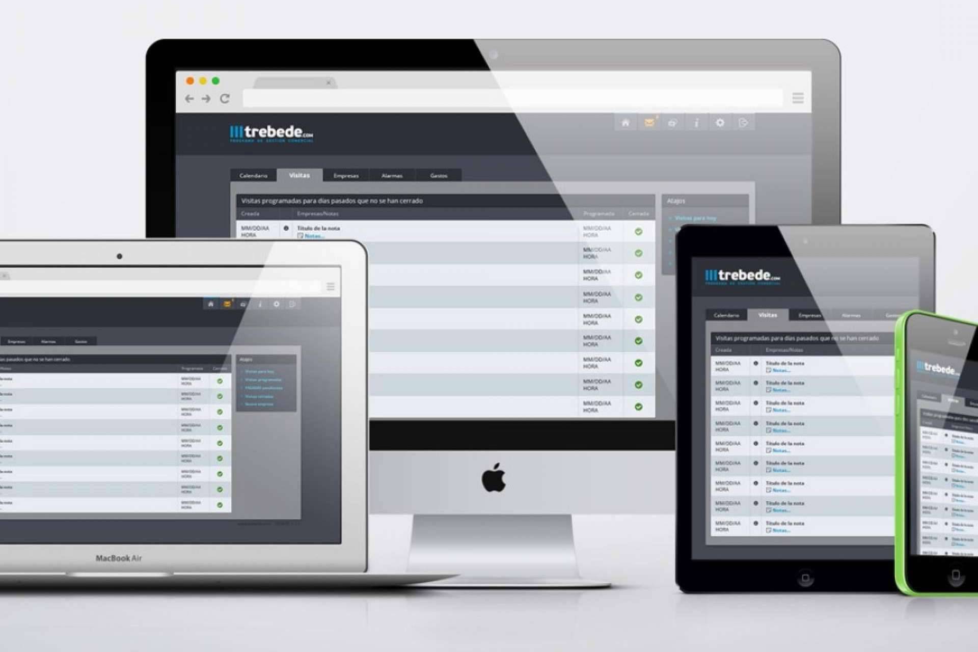 El CRM de Trebede permite organizar toda la información de las empresas con facilidad y agilidad