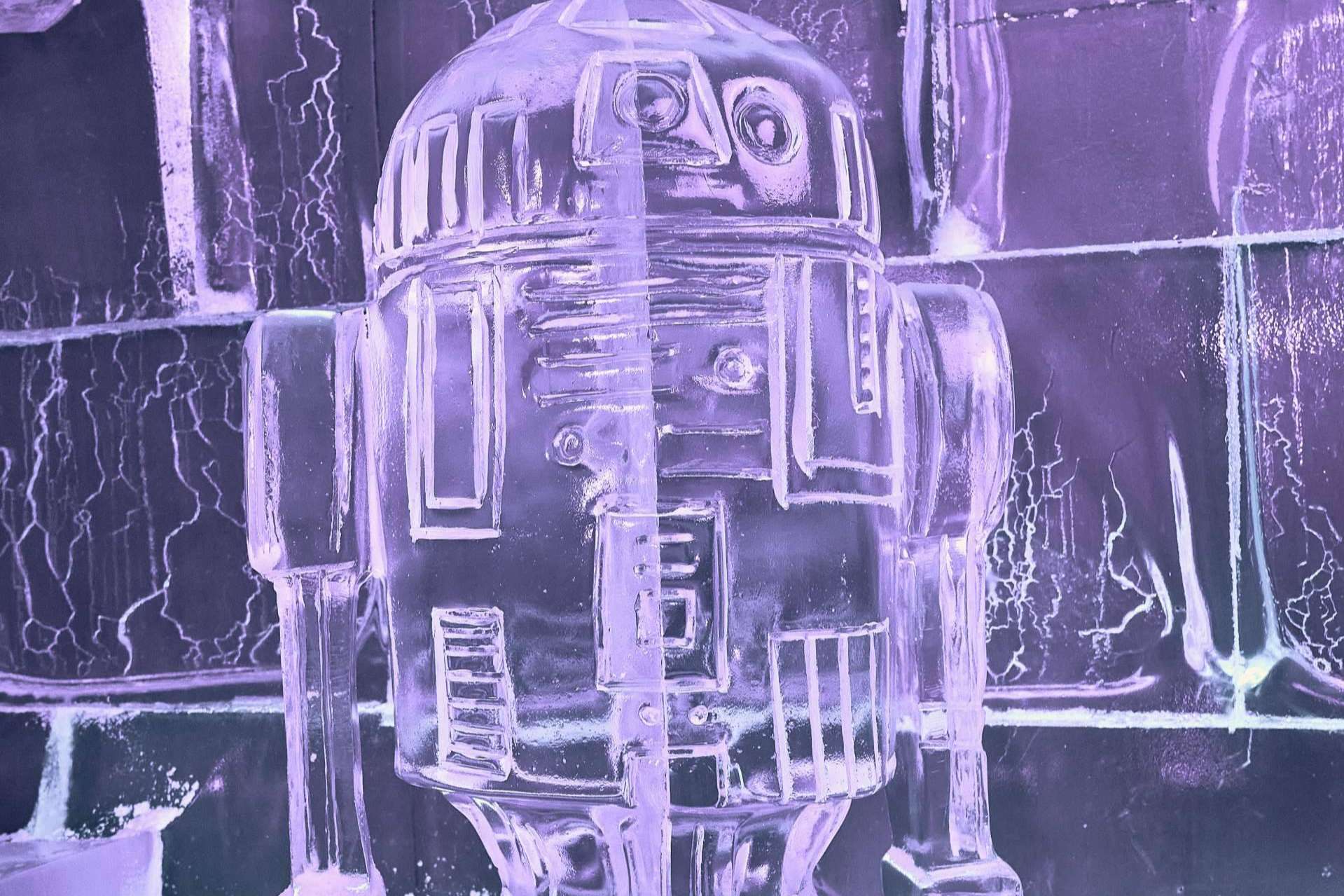 Esculturas de hielo en Ice Barcelona que rinden homenaje al cine