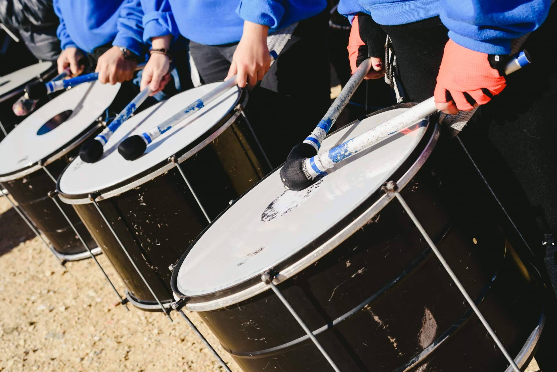 Batucadas con instrumentos de percusión de Percuforum