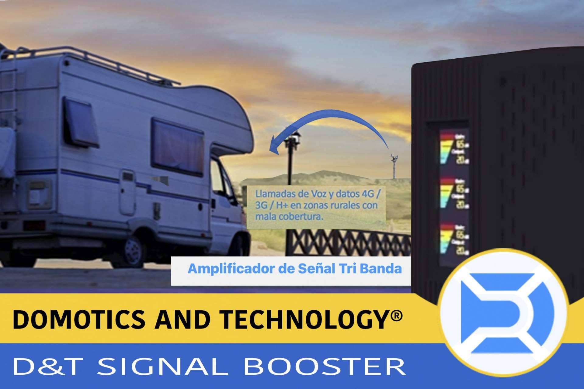 ¿Cuáles son las ventajas de adquirir un amplificador de señal D&T Signal Booster de Domotics and Technology para los hogares y empresas?