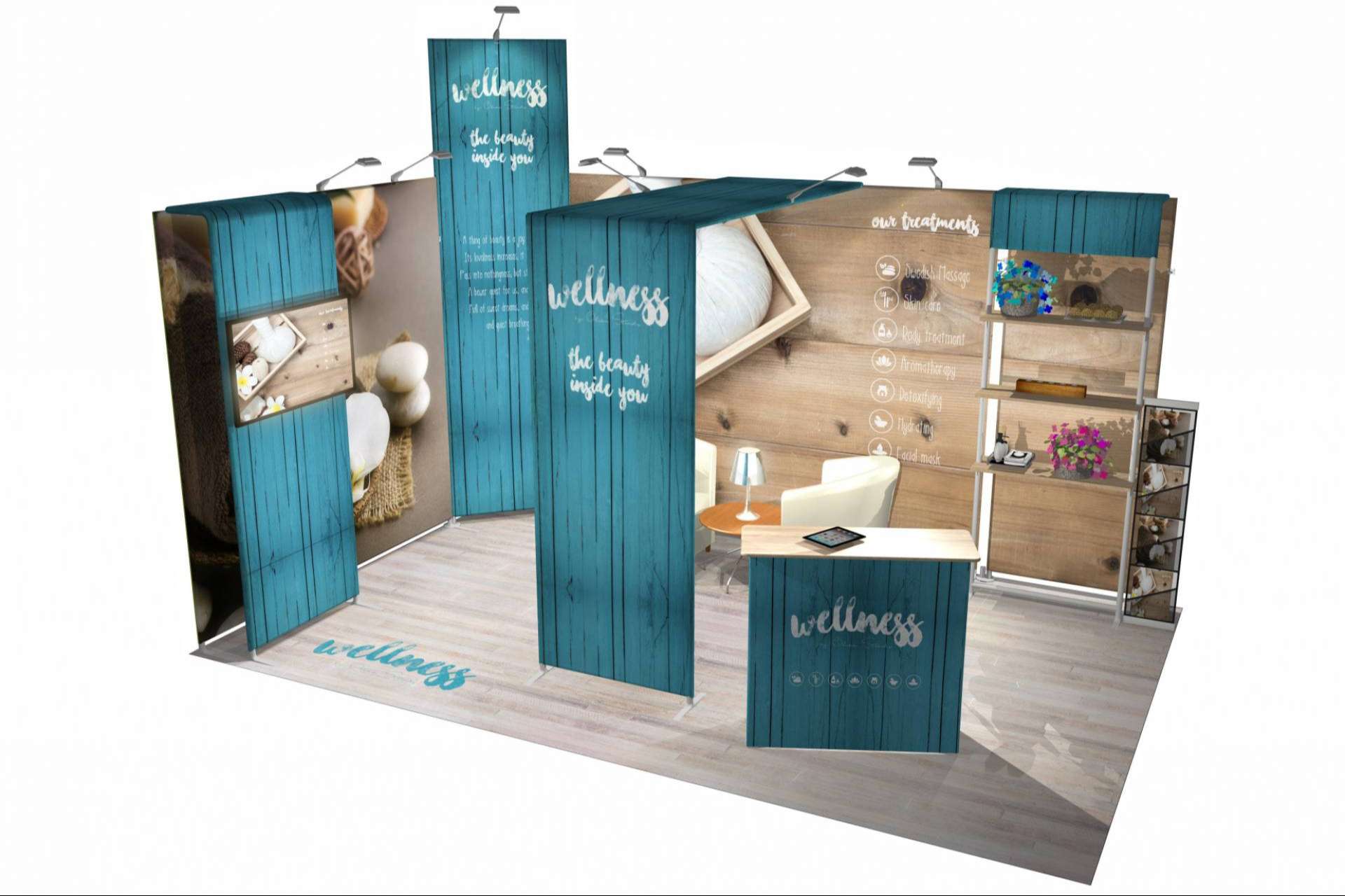 Displays personalizables para eventos en el exterior de la mano de Olika Stands