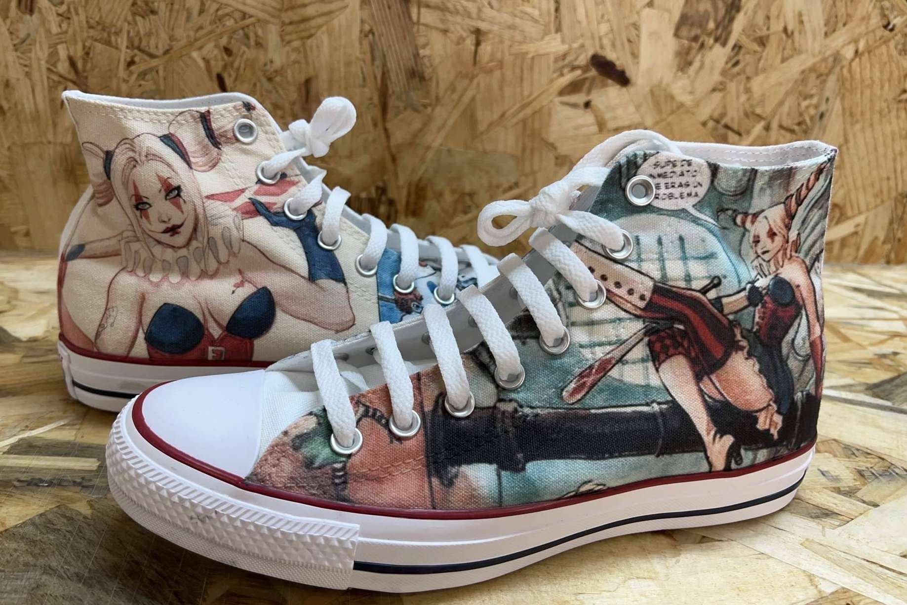 Zapatillas personalizadas para dar a cualquier look un toque único, de la mano de AMM Aerografía