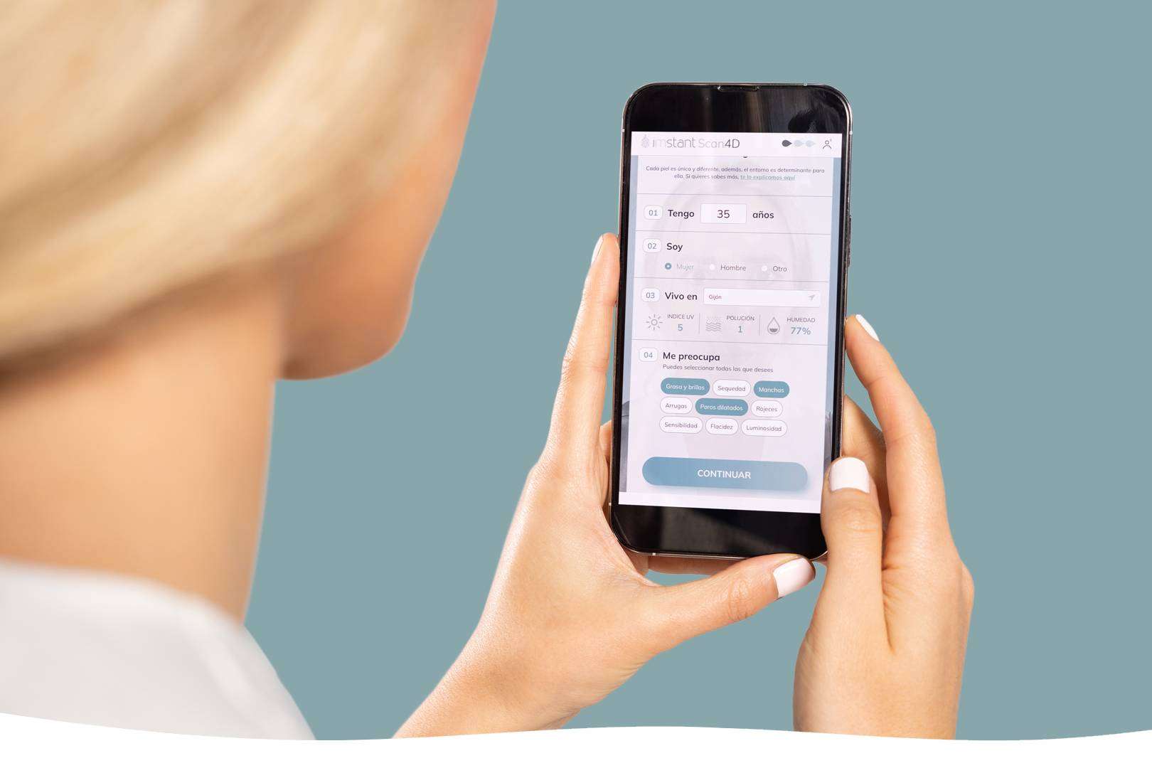 La empresa iMstant Cosmeceutics ofrece un diagnóstico facial digital IMstant Scan4D