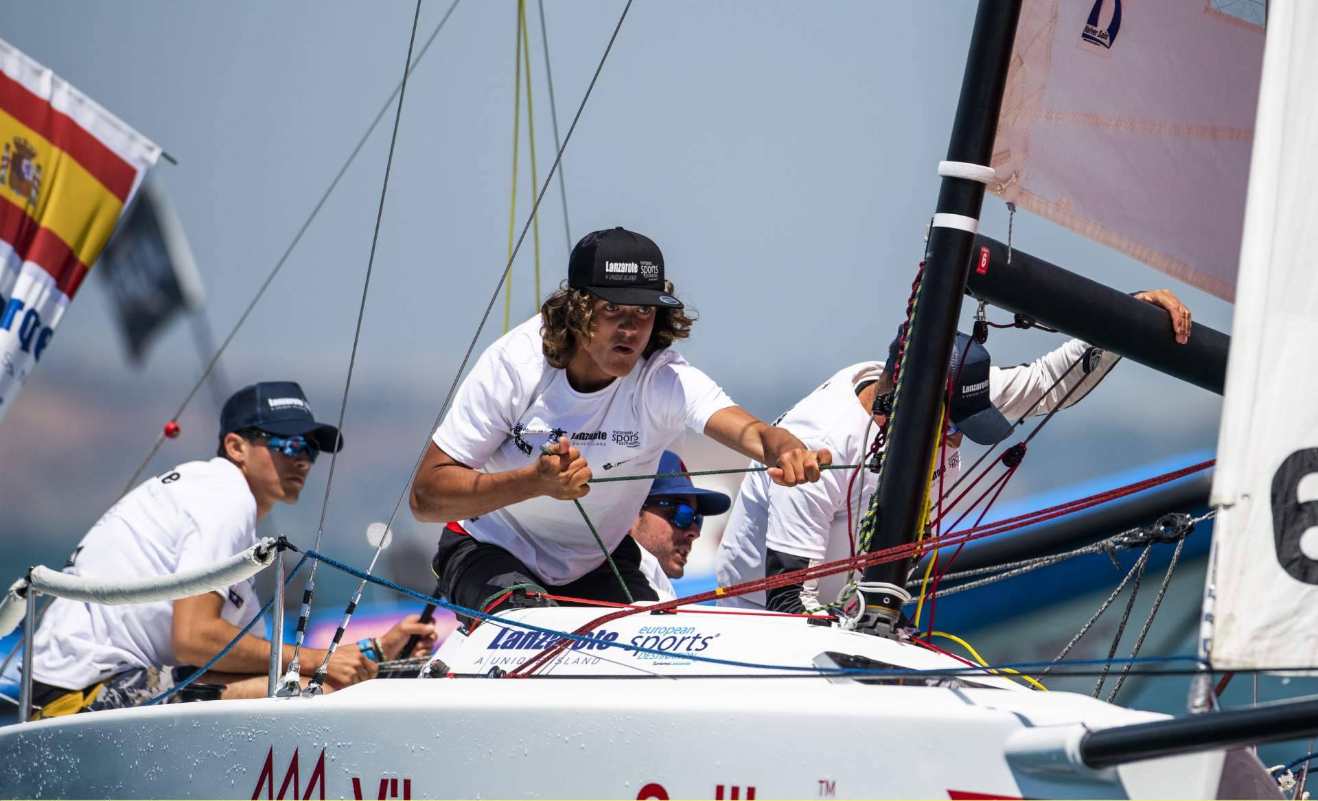 Lanzarote evoluciona positivamente en la Liga Europea de Vela