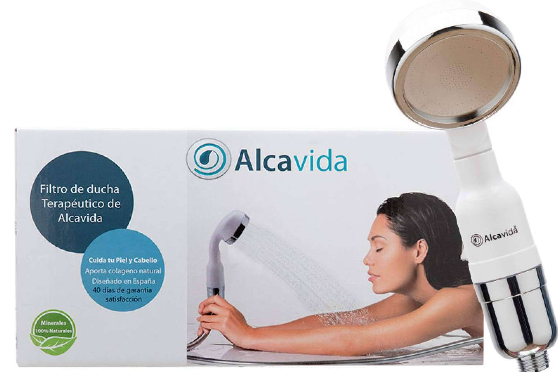 Los beneficios del filtro de ducha terapéutico Alcavida que ayuda con el cuidado de la piel y cabello
