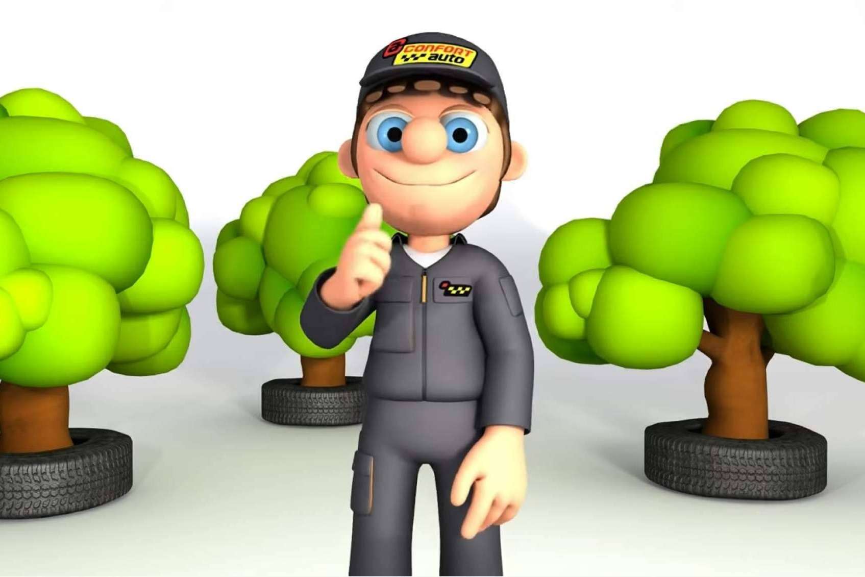 Ahora en 3D, NICO, el personaje de Confortauto ha ganado una gran fama en las redes sociales