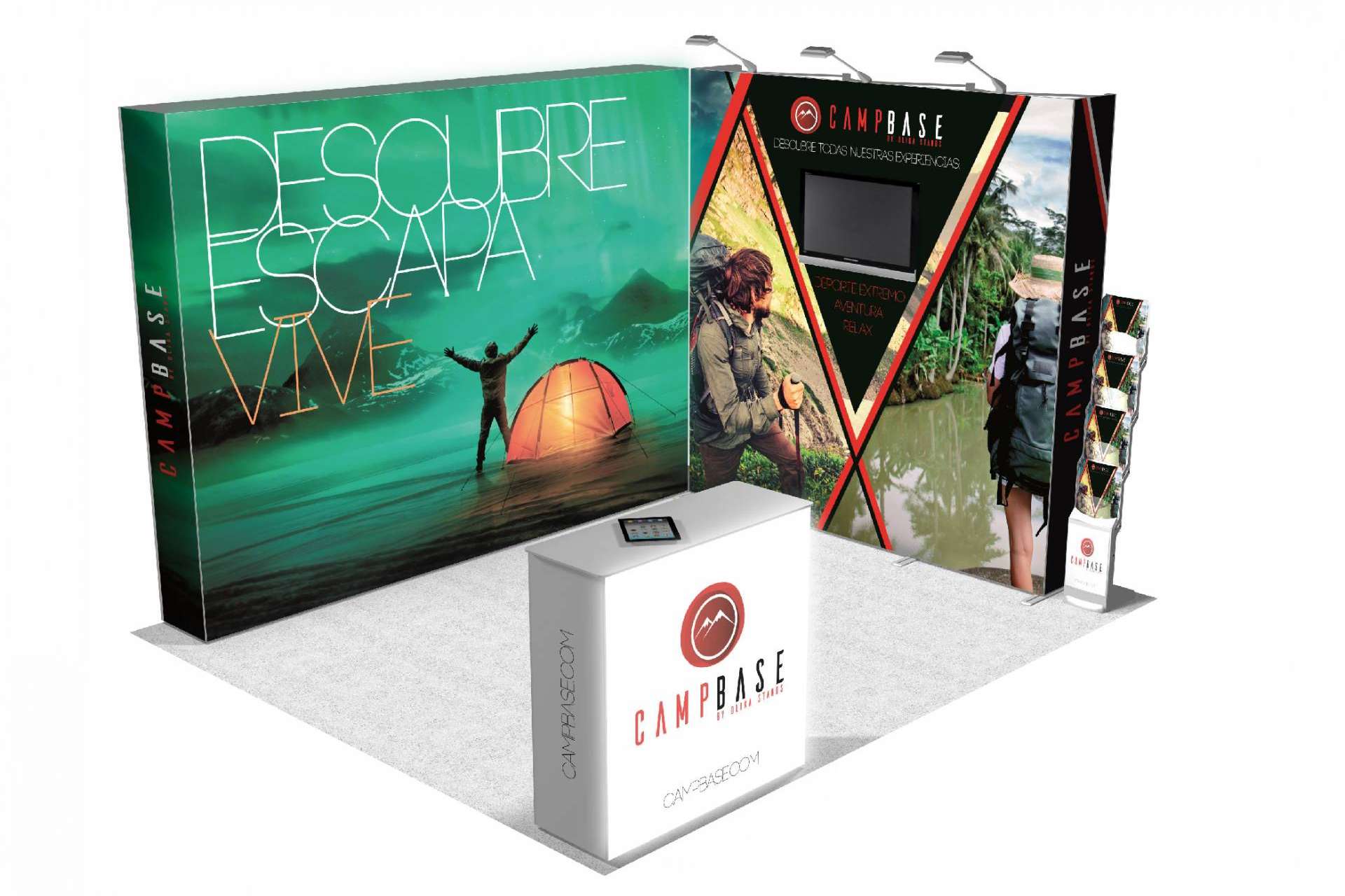 El kit de displays de Olika Stands para que los congresos y roadshows sean mágicos