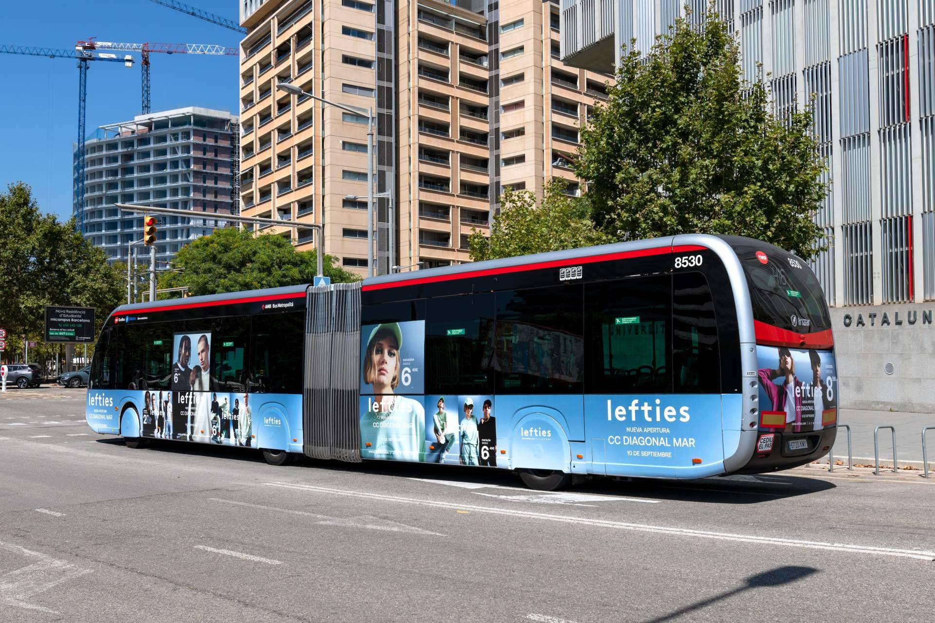 Promedios realiza campañas sostenibles en los buses integrales de Barcelona