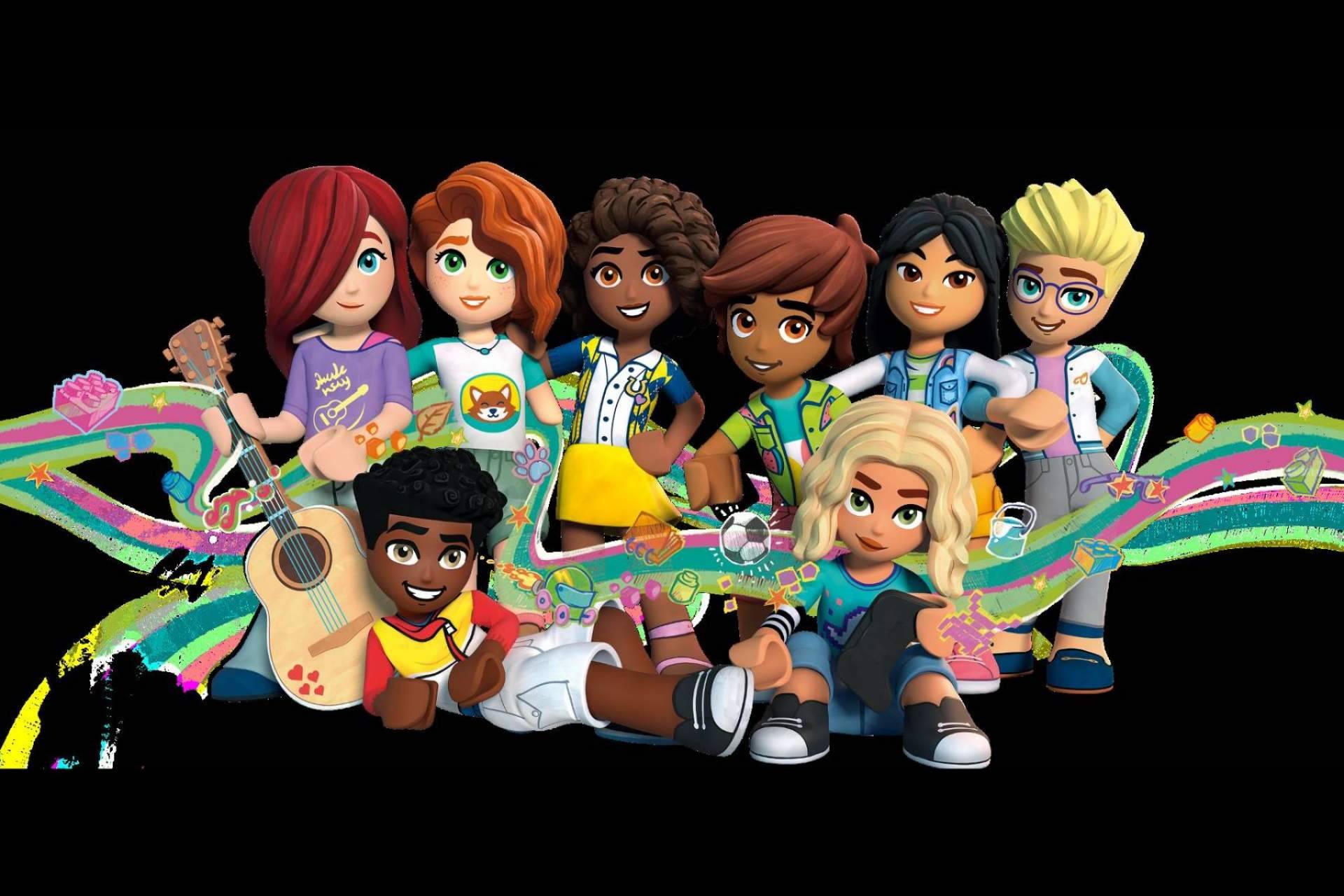 Representar a todos los niños del mundo durante el juego de la mano de los nuevos personajes de LEGO® Friends