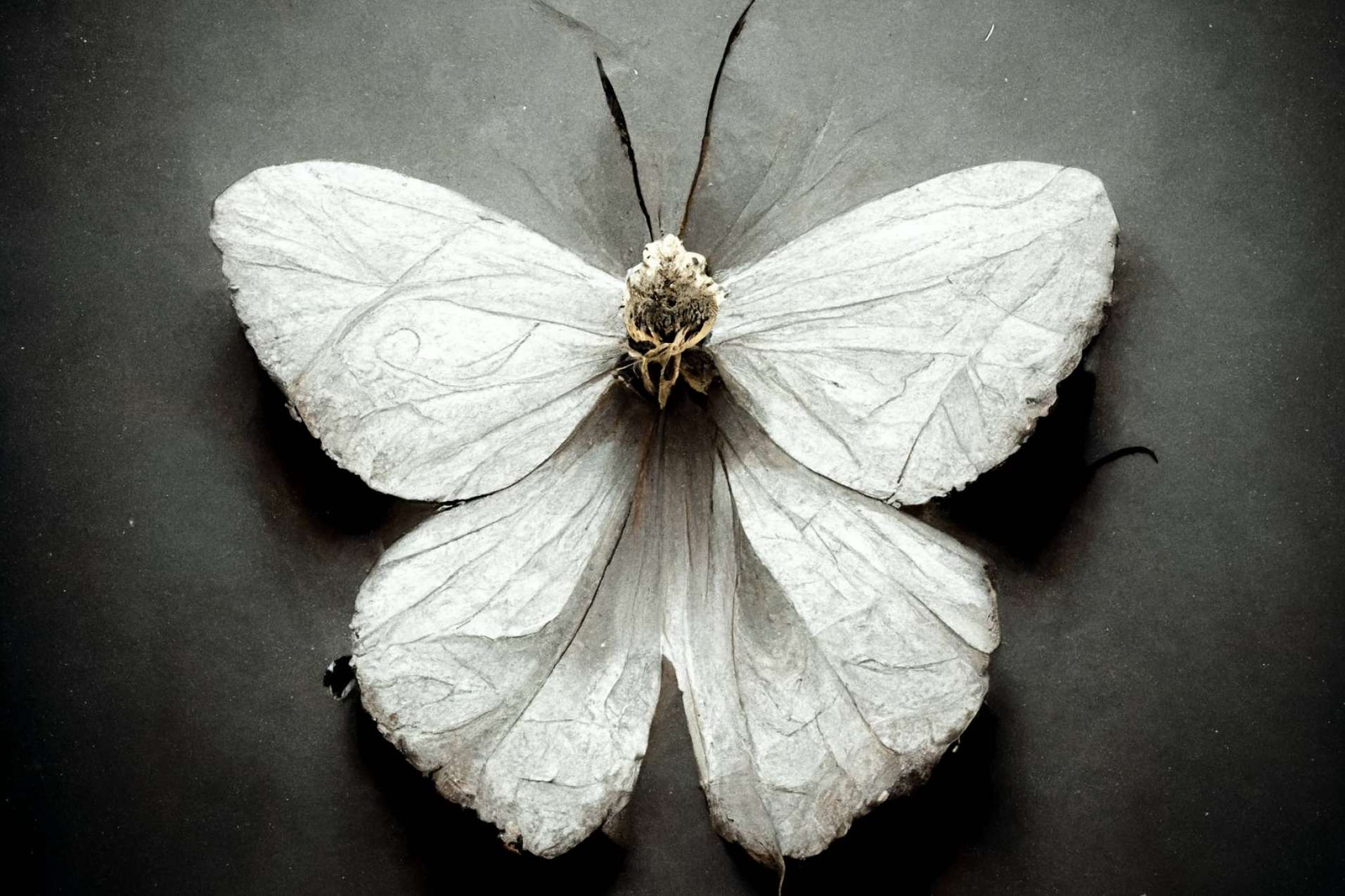 La muerte transformada de las mariposas representada en la obra 'Transformación' de Antonio Sánchez Castro
