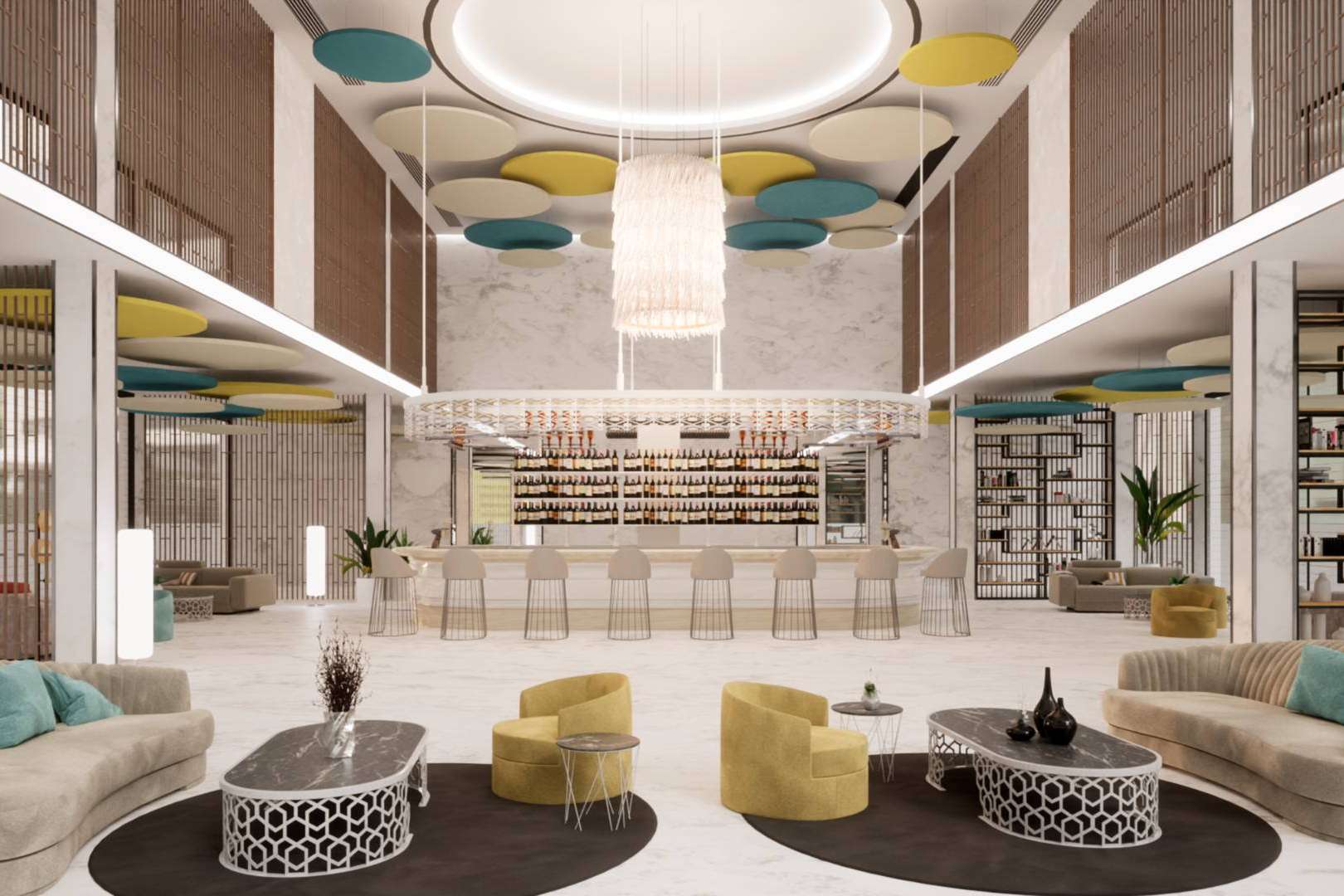 Acústica Decorativa permite incluir paneles acústicos decorativos para reducir el ruido en restaurantes y cafeterías