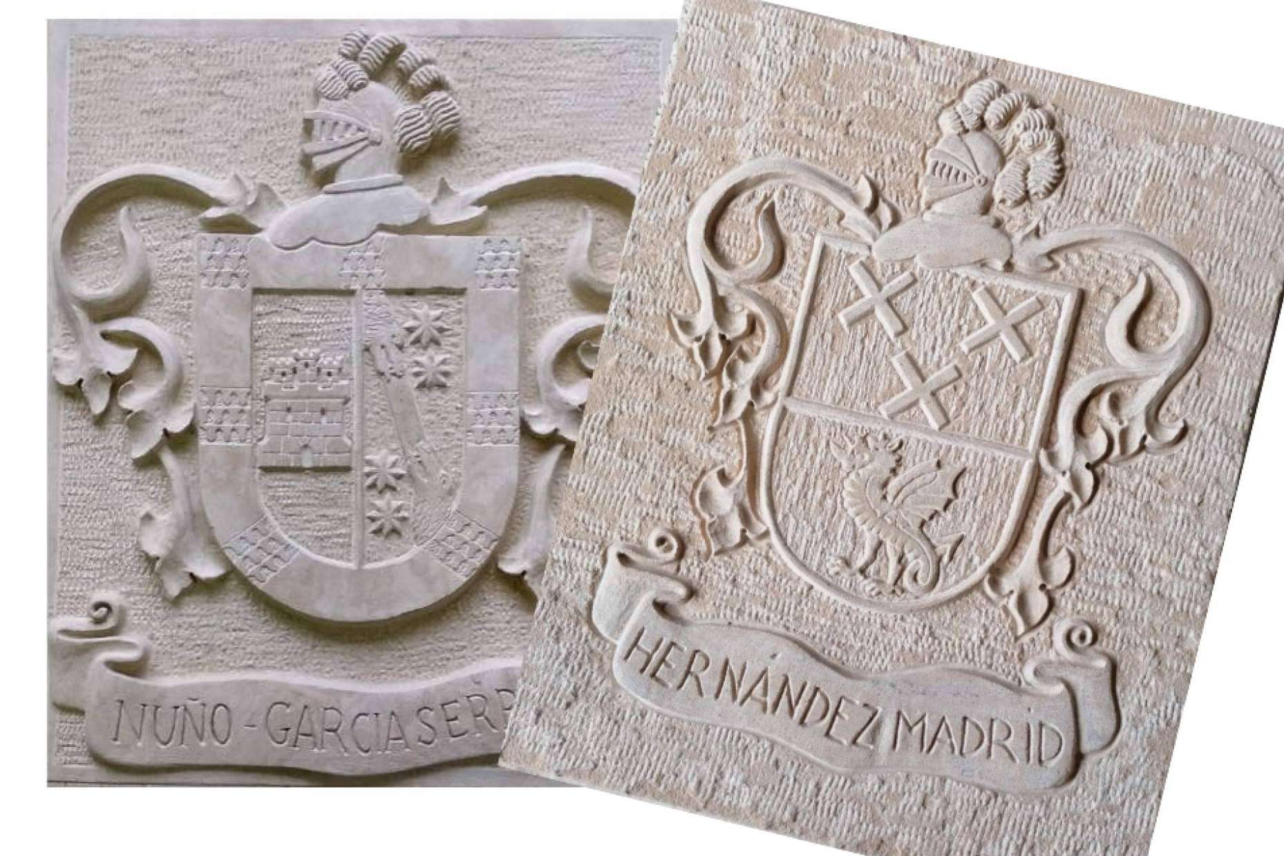 Escudos heráldicos tallados en piedra natural, de la mano de Tienda Heráldica