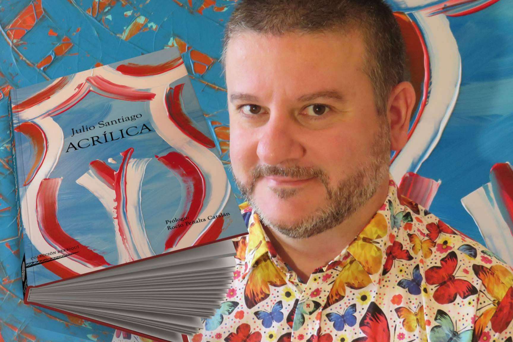 El poeta Julio Santiago juega con el color y la palabra en 'Acrílica'