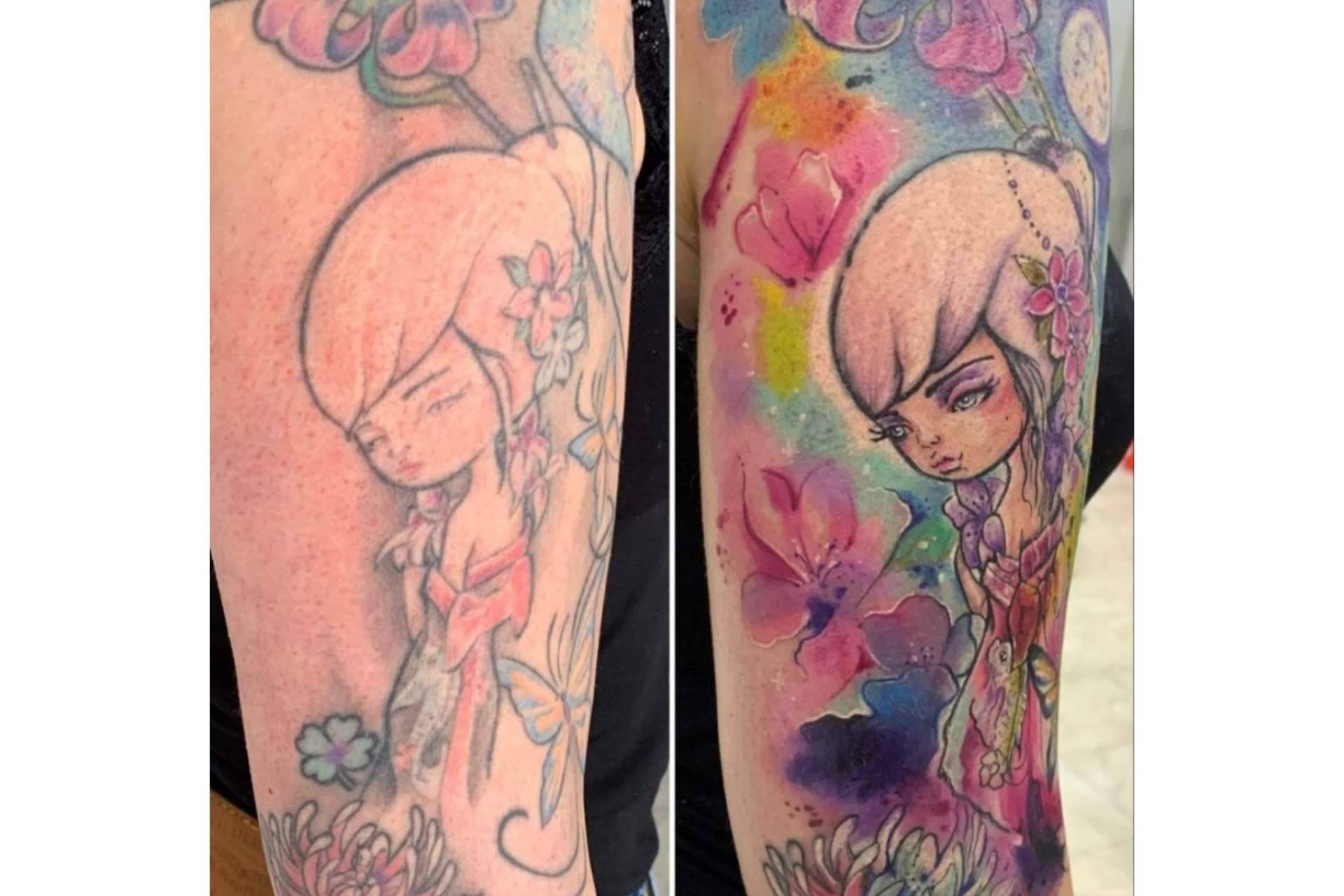 Laura Caselles, la tatuadora que convierte los antiguos tatuajes en obras de arte