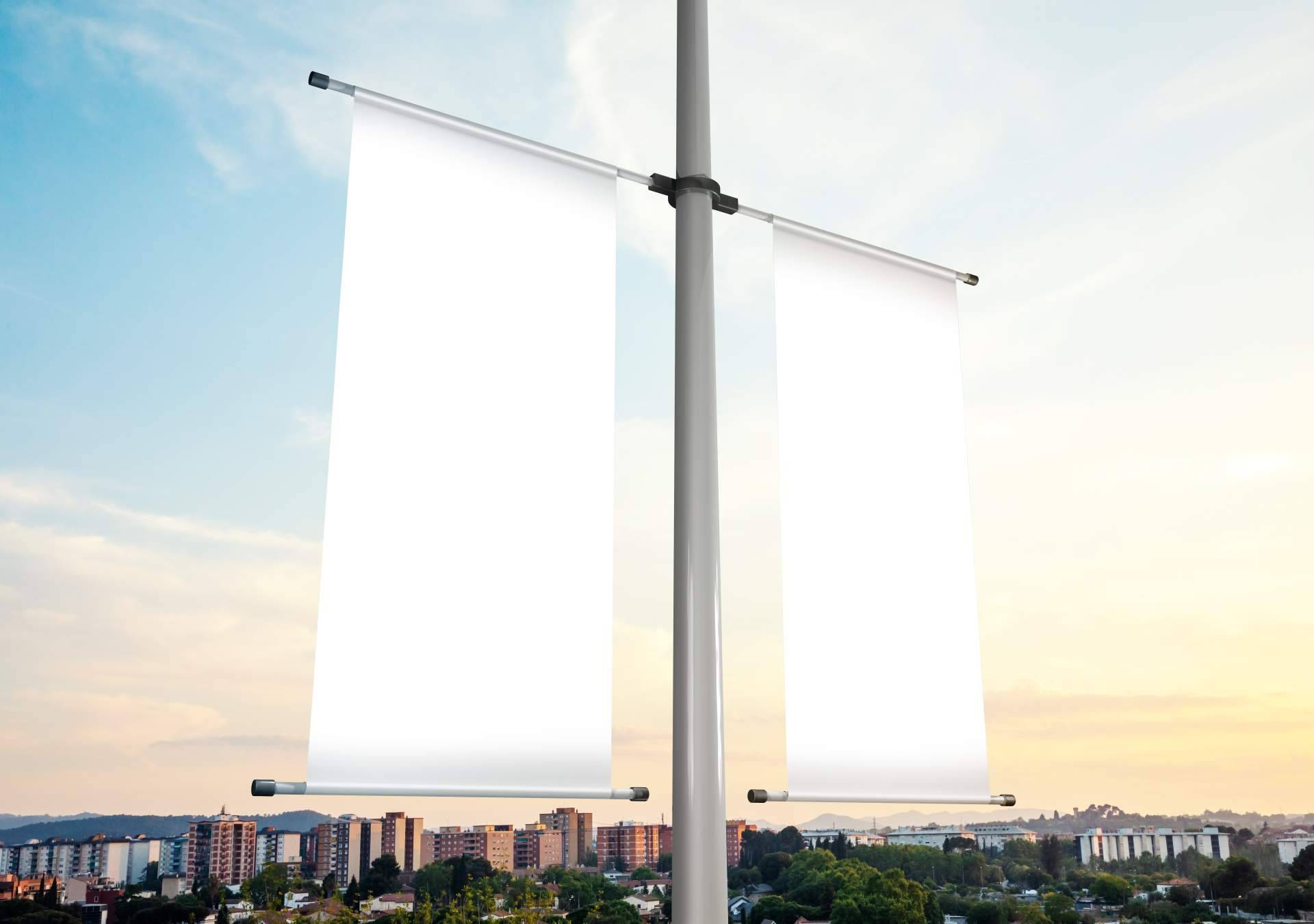 Banderas personalizadas para publicitar una empresa