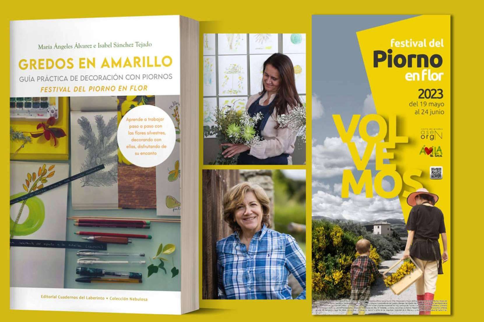 ‘Gredos en amarillo. Guía práctica de decoración con piornos’. María Ángeles Álvarez e Isabel Sánchez Tejado ponen de manifiesto la belleza dorada de la naturaleza
