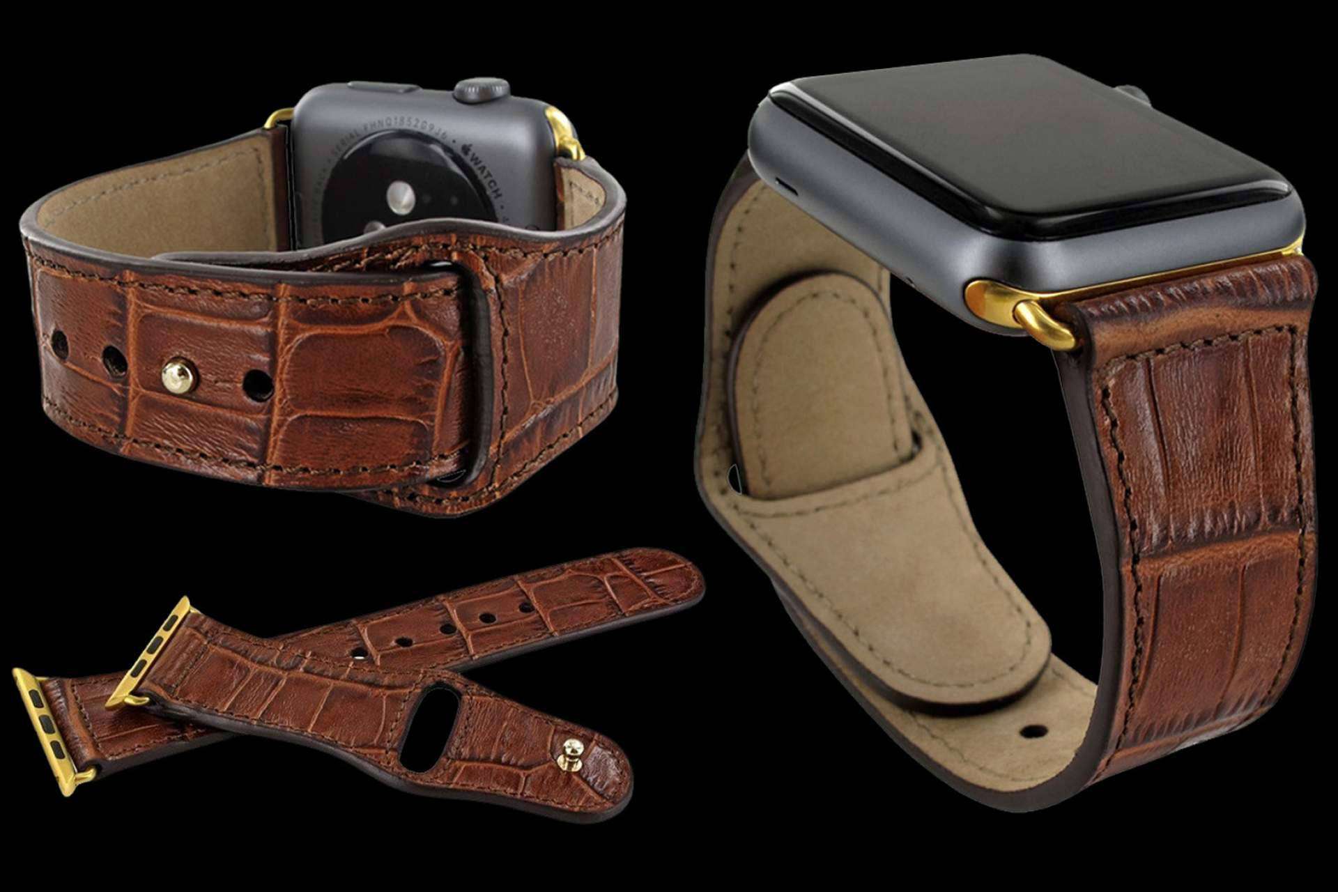 Correa en piel de extrema calidad para los Apple Watch, con Piel Frama