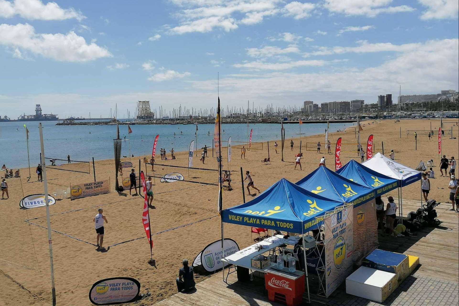 El club con amplia trayectoria en vóley playa en Gran Canaria, Net 7