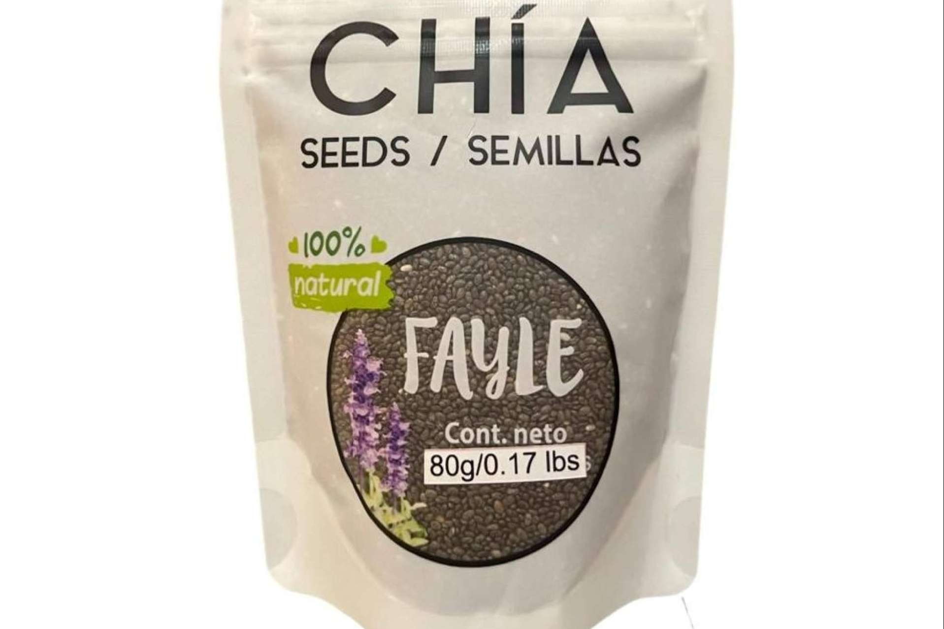 Nuevo paquete de 80 gr. El poder de las semillas de chía; salud y energía en un nuevo formato
