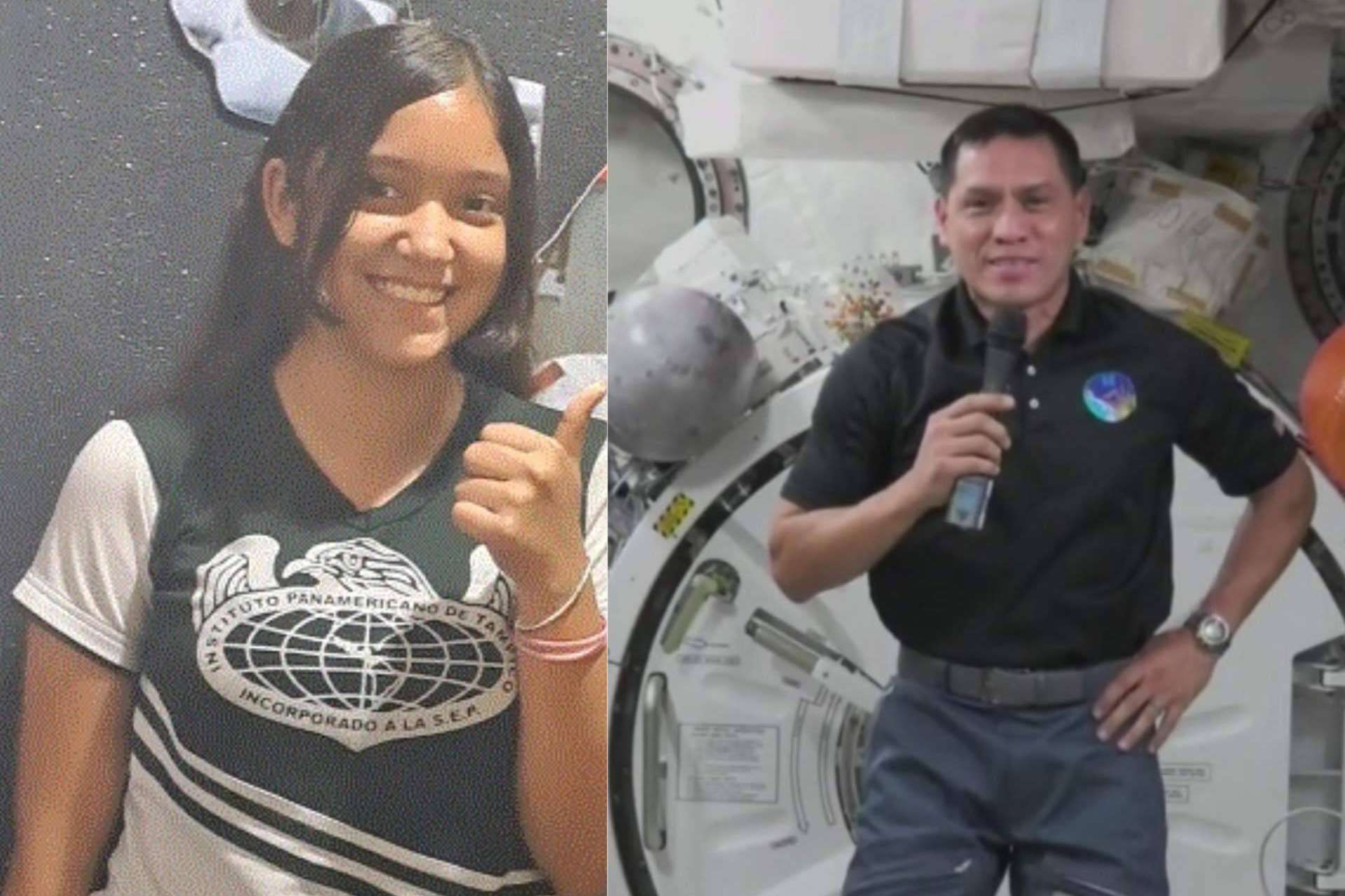 El astronauta Frank Rubio es entrevistado desde la Estación Espacial Internacional por una alumna del Instituto Panamericano de Tampico