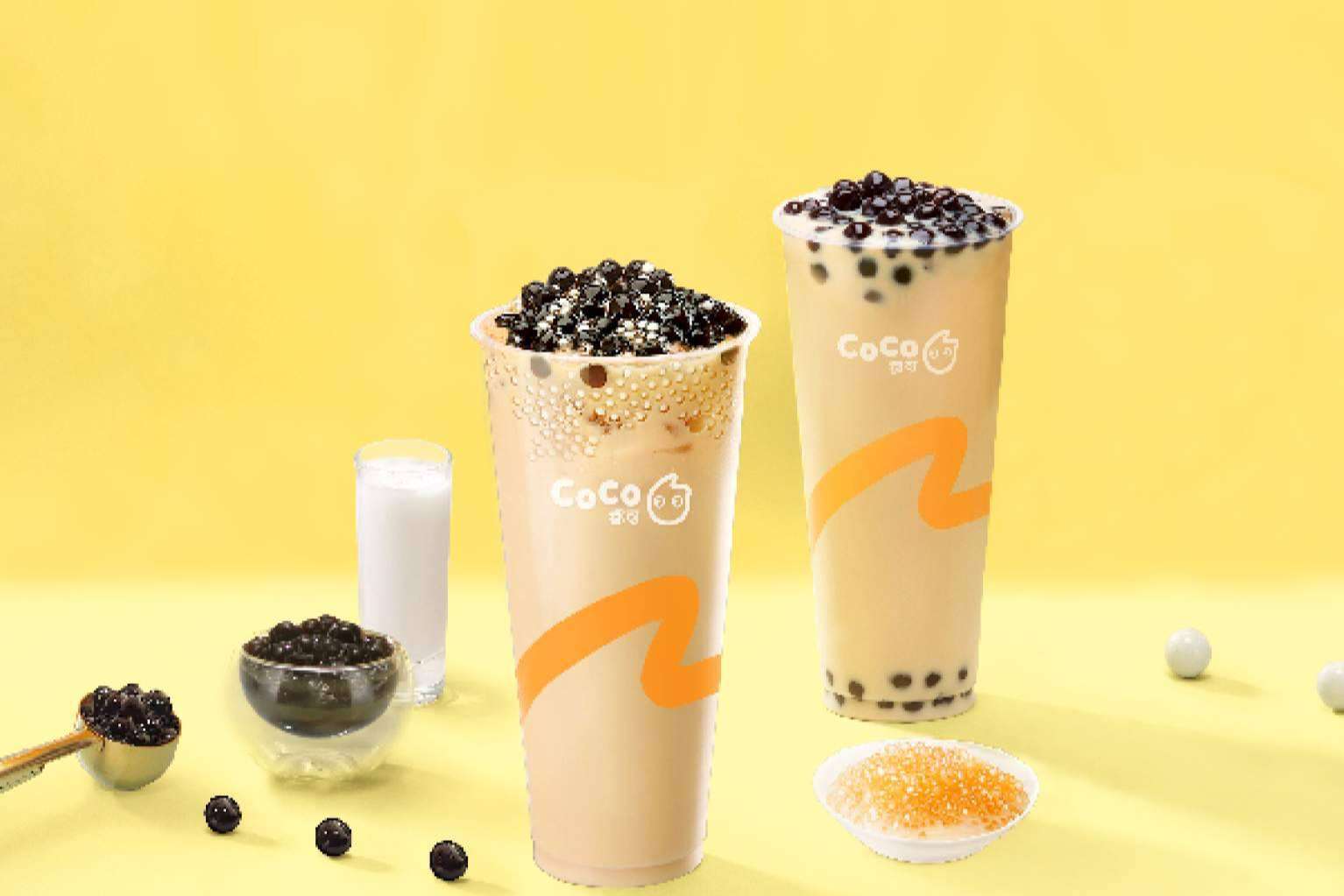 Las diferentes opciones de milk tea, en CoCo Fresh Tea & Juice