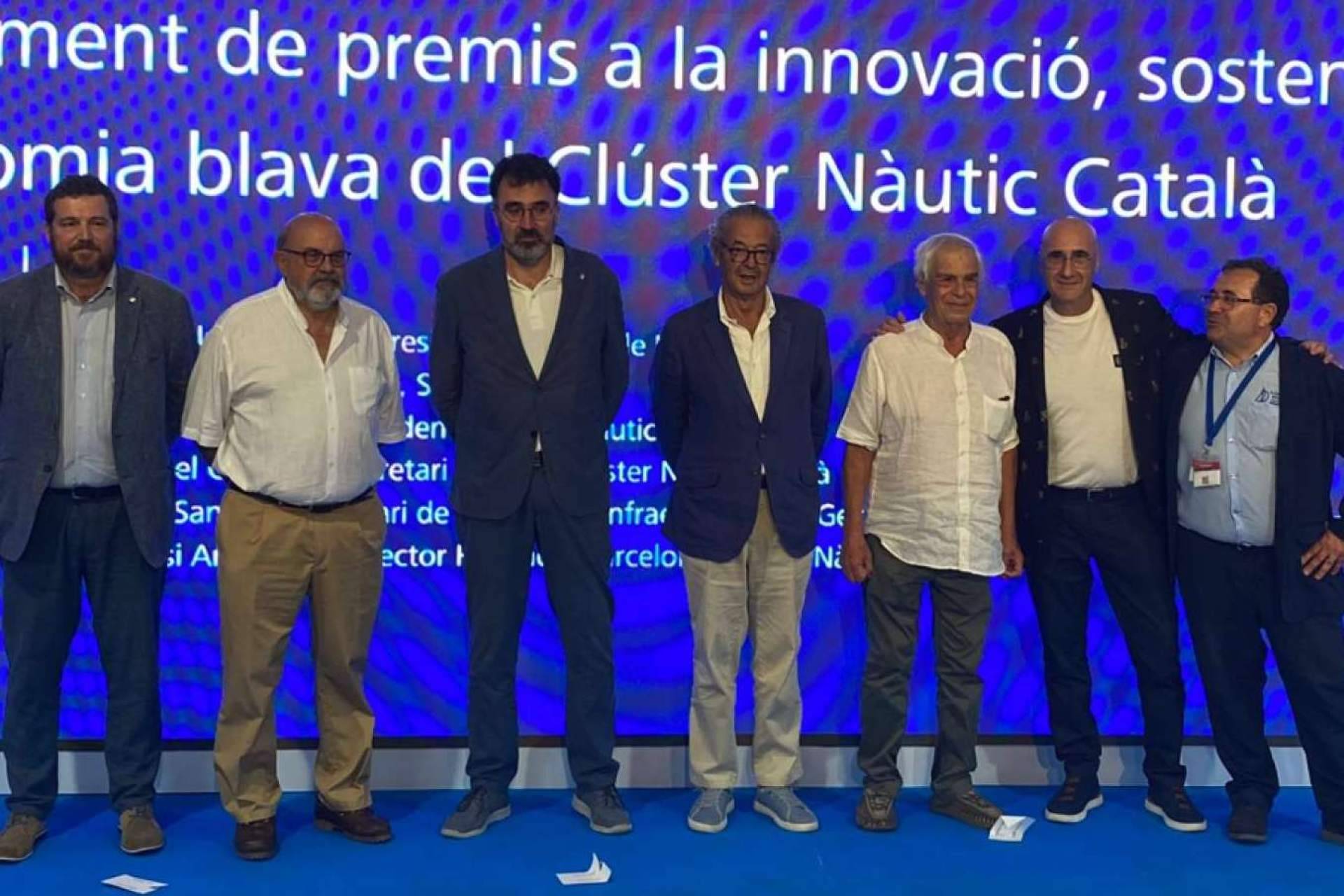 Entrega de las distinciones de socios de honor 2023 a Manel Salart de Motonáutica Manel, Lluís Bosch de Náutica y Yates y Tomeu Darder de Acastimar SL