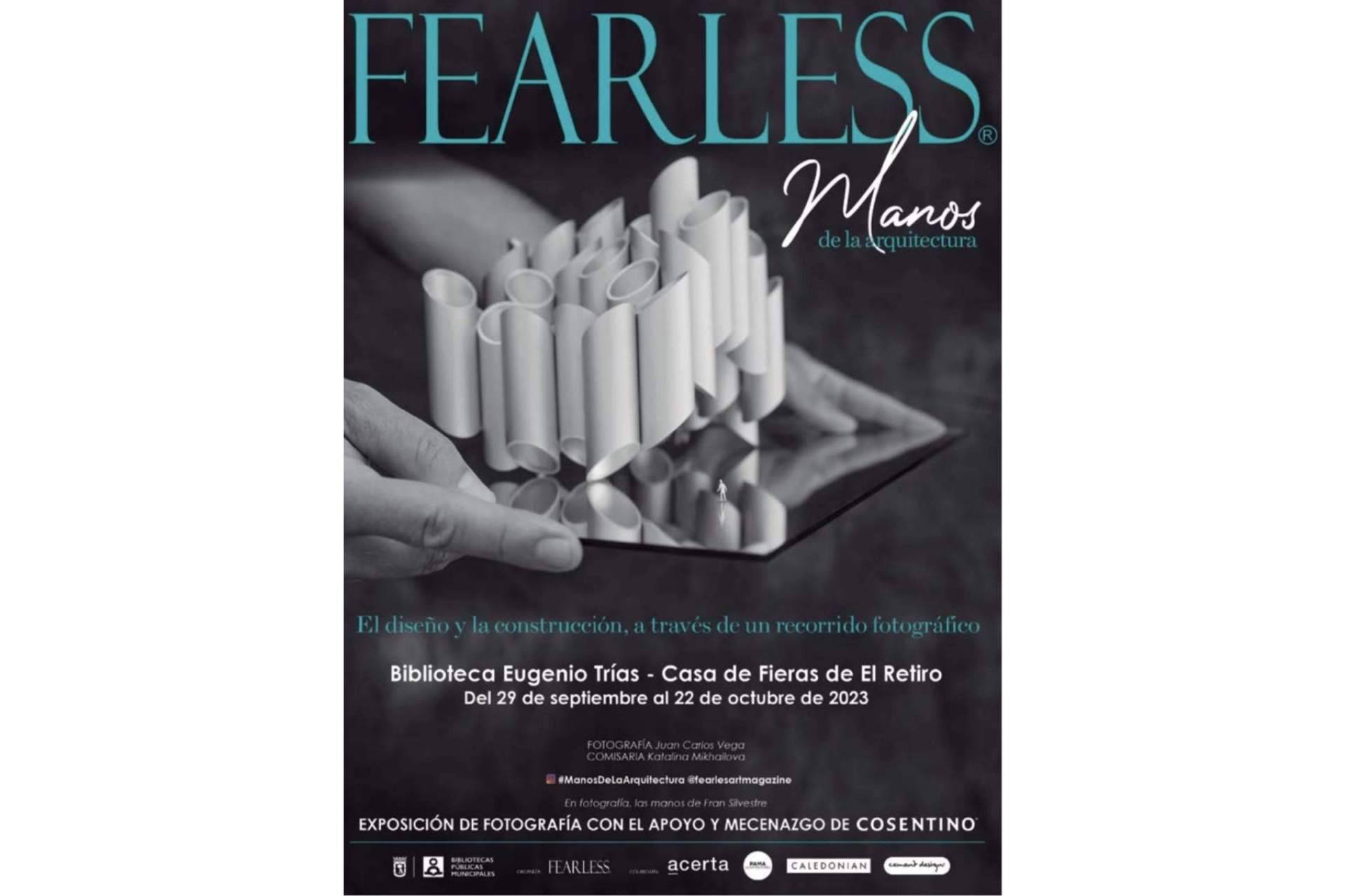 La exposición de fotografía de la revista FEARLESS®, Manos de la Arquitectura, presente en el Parque de Retiro