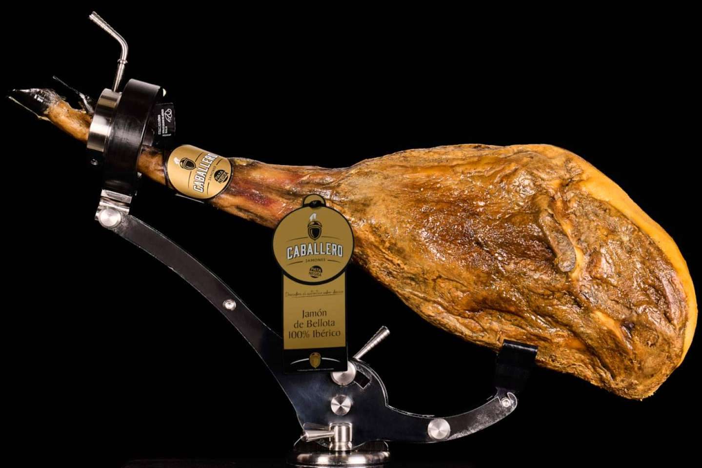 Jamón bellota 100 % ibérico de la marca Jamones Caballero