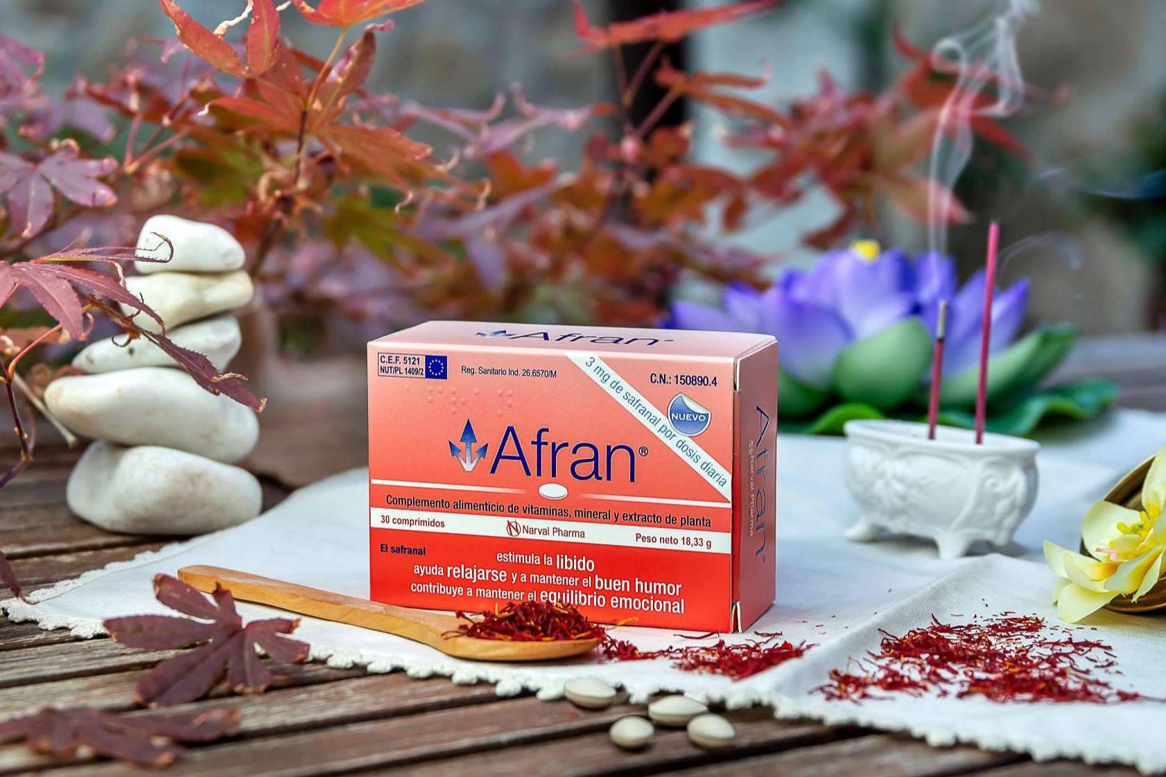 El producto de Narval Pharma para recibir el otoño con motivación y buen humor es Afran