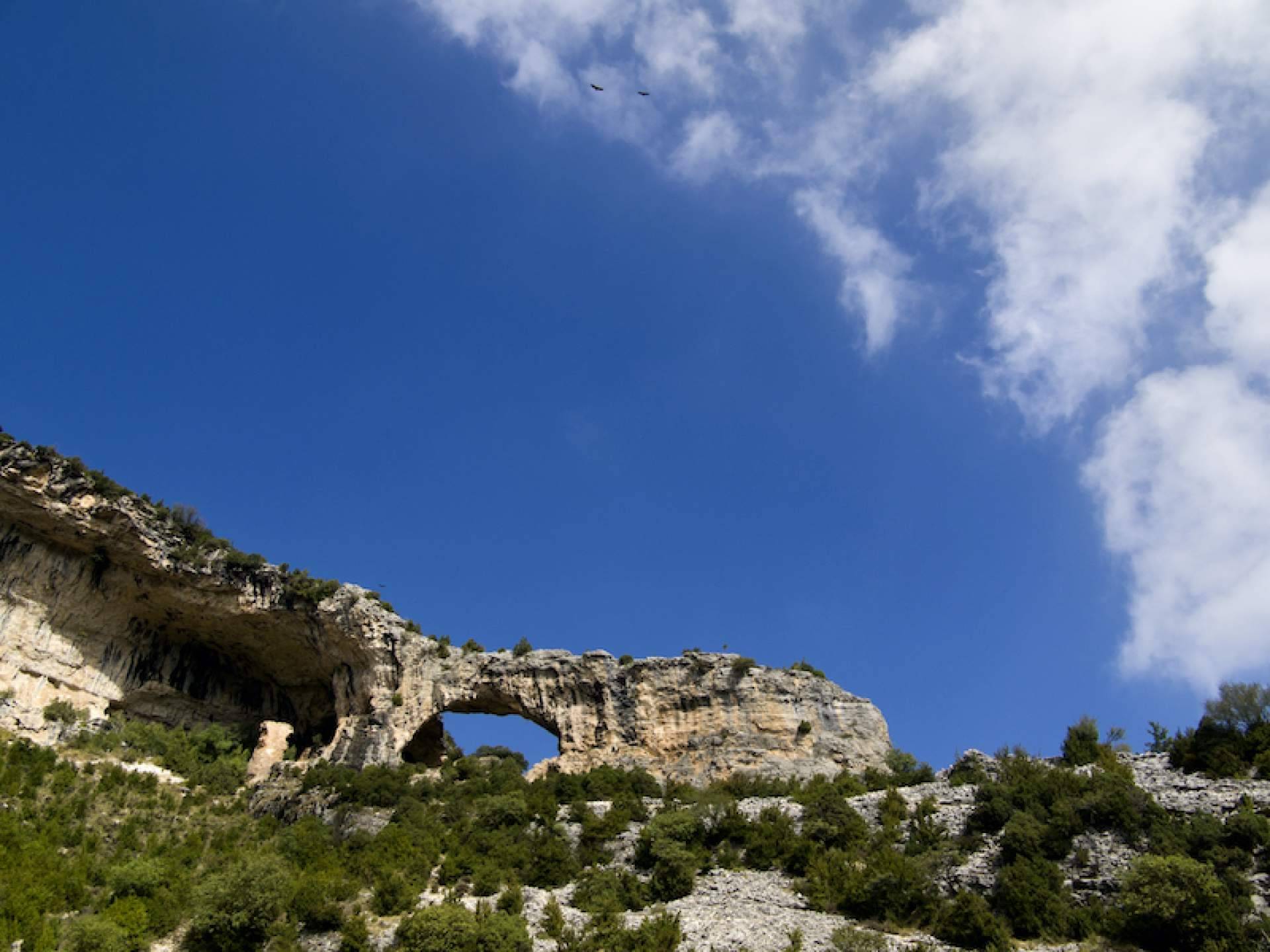 Barranquismo en los cañones de la Sierra de Guara en España