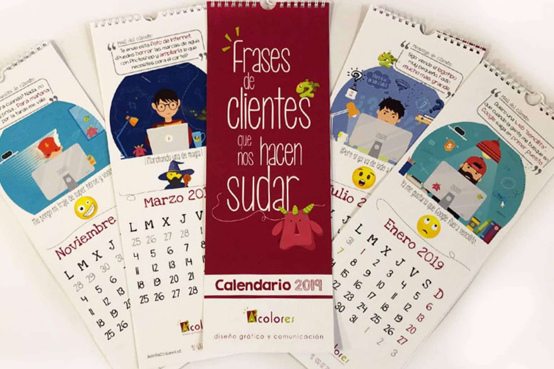 Los calendarios de empresa, uno de los regalos más originales para estas Navidades según A2Colores