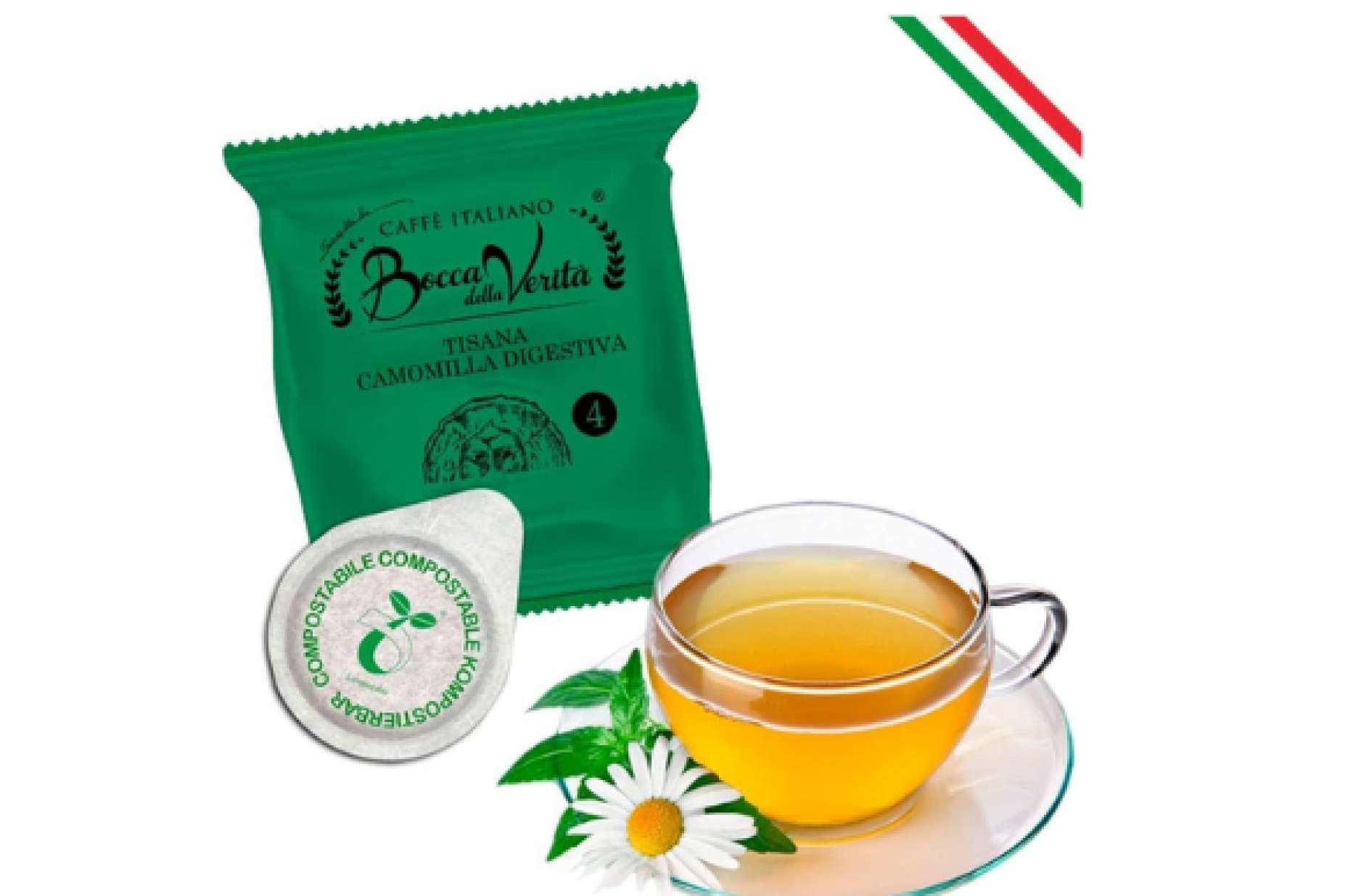 El té en polvo para bebidas de Caffé Italiano Bocca Della Verità