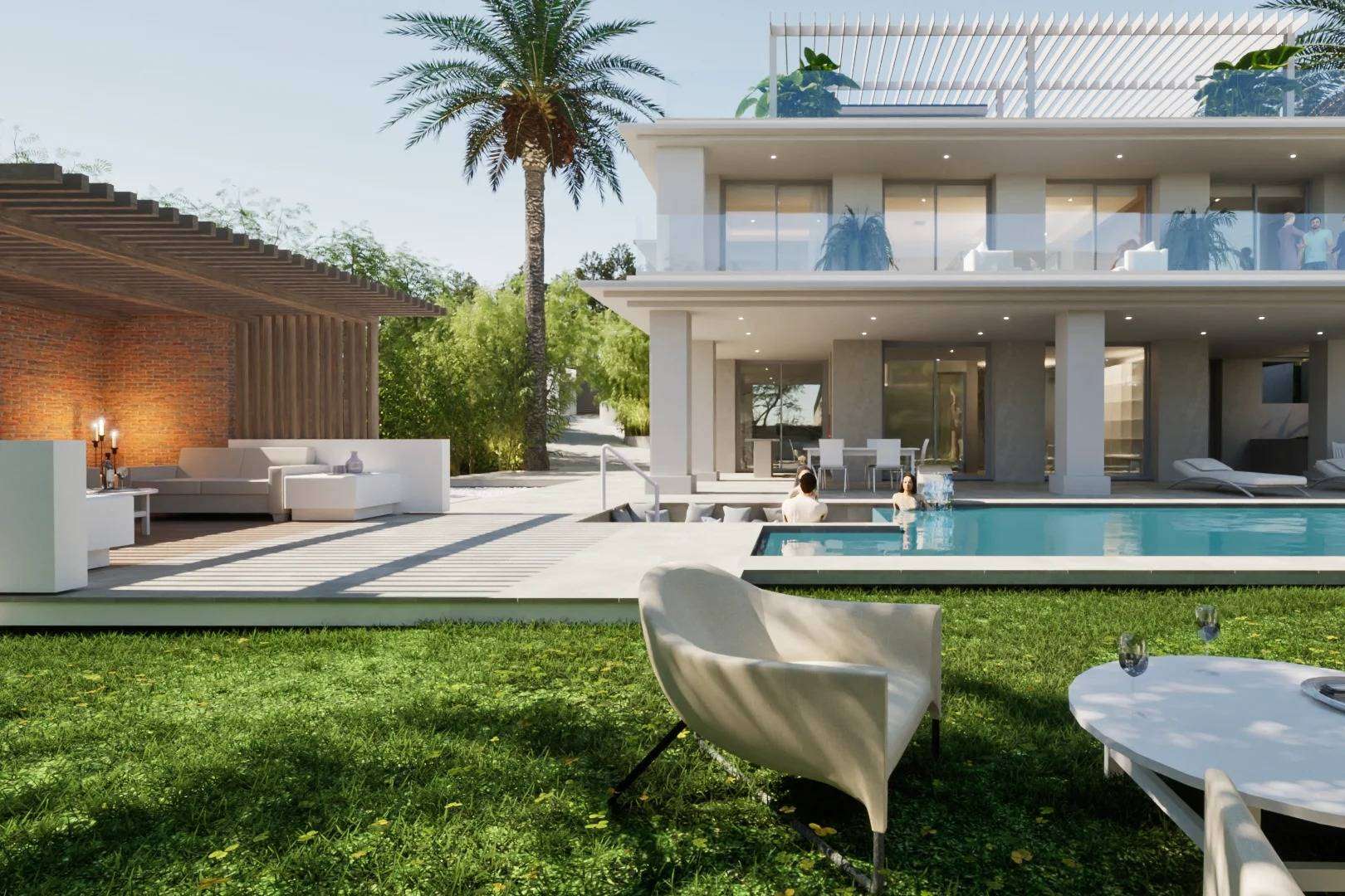 La construcción de una casa clásica y moderna, por Pacheco Arquitecto