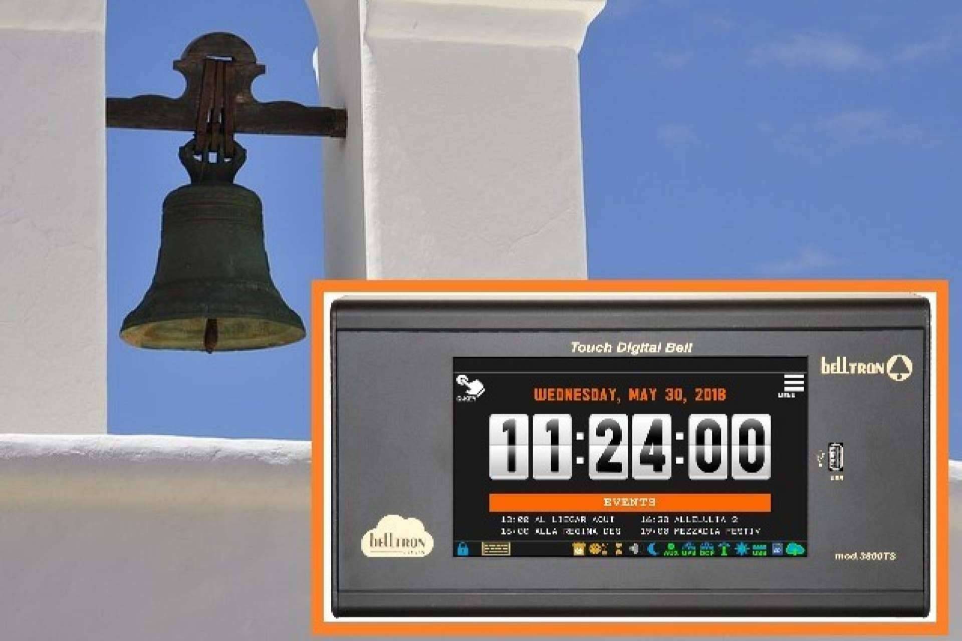 Implementar sistemas de campanas electrónicas en iglesias, con Belltron