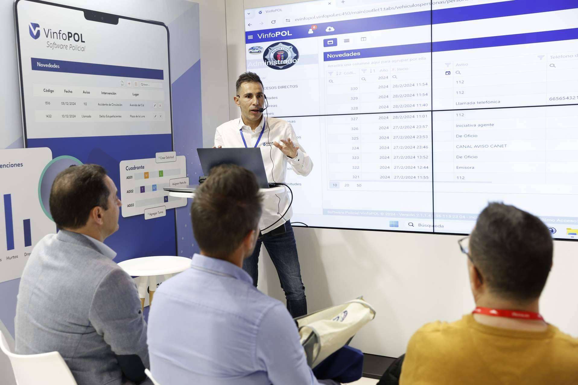 VinfoPOL y Discover, los software policiales que rompen récords de asistencia en SICUR 2024