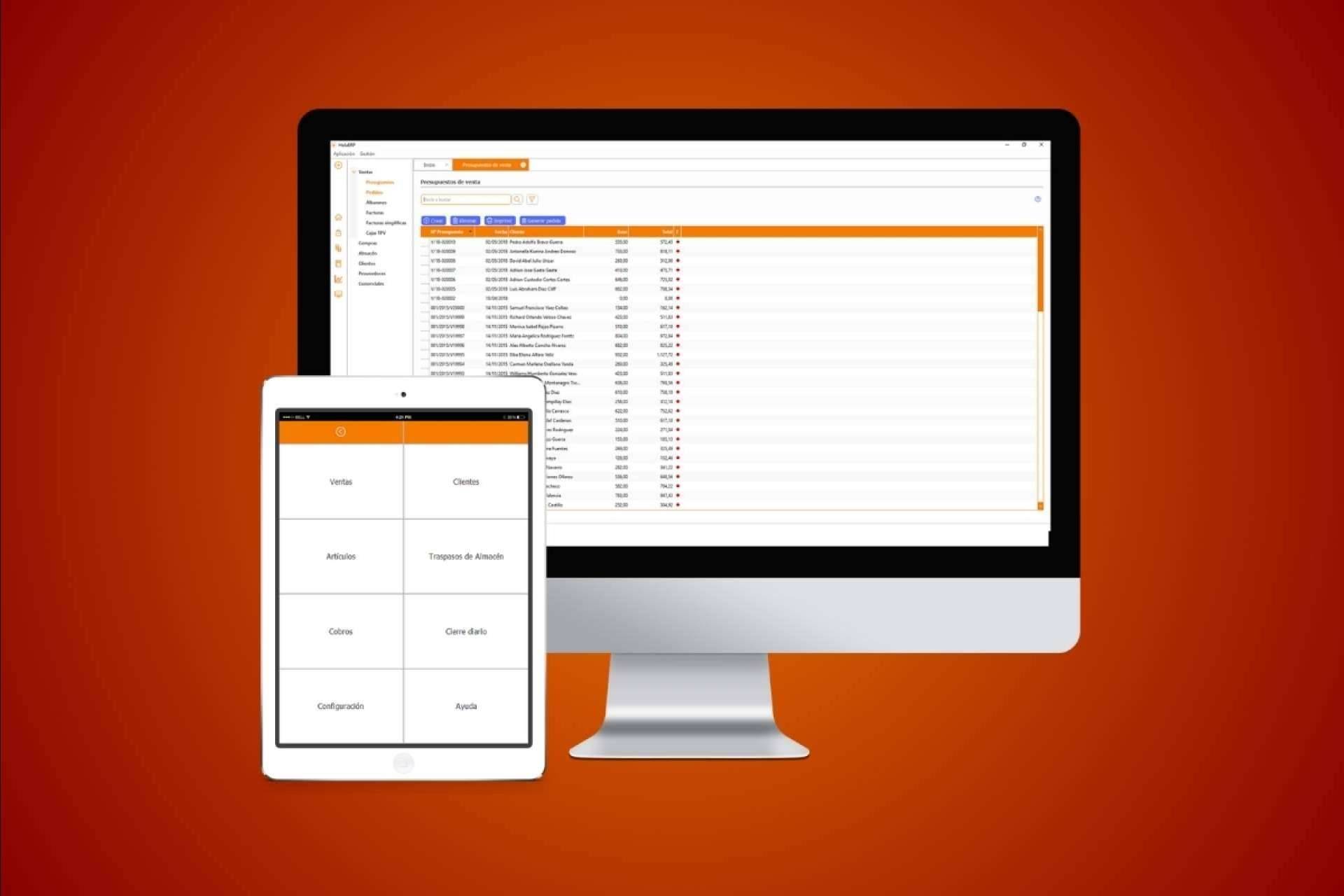 HolaERP, facturación y control de stock
