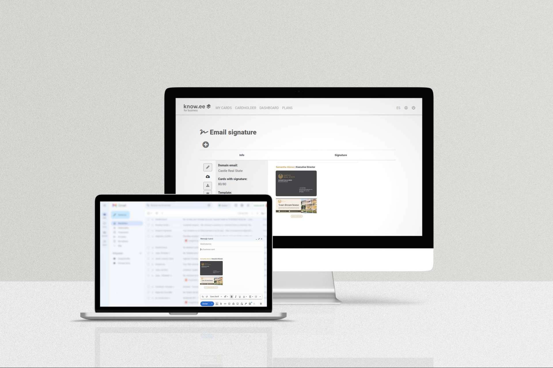 Gestionar las firmas de correo y maximizar el impacto de los correos empresariales en un solo lugar, con Know.ee