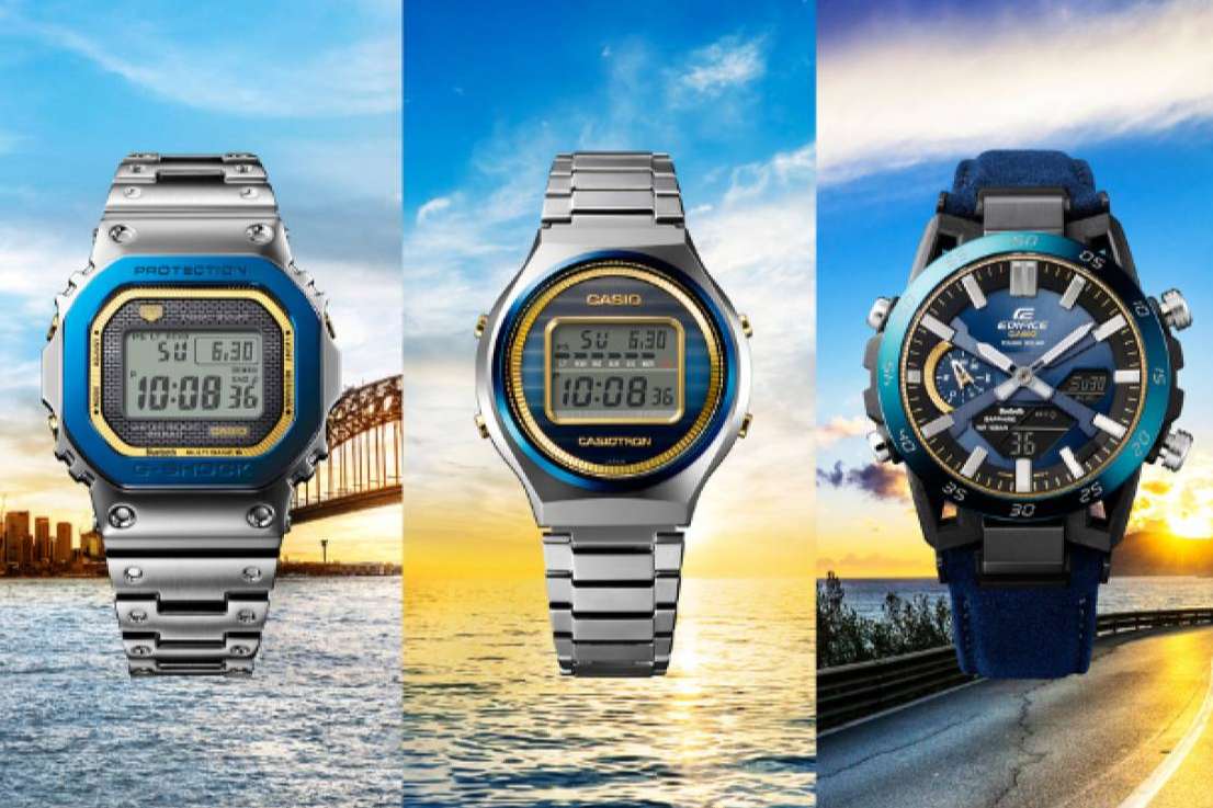 Casio celebra su 50 aniversario con una edición de relojes conmemorativos, inspirada en el nuevo concepto 'Cielo y Mar'