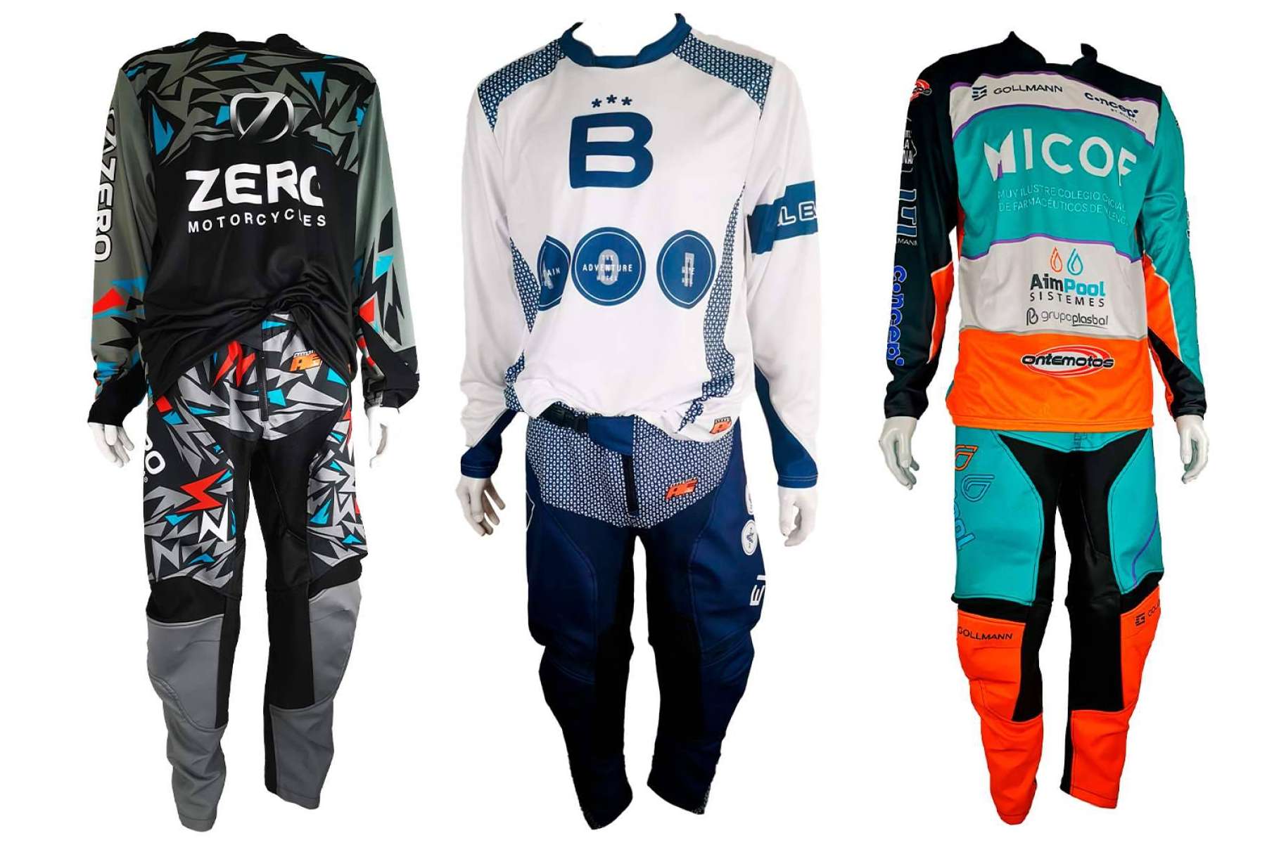 Ropa para moto a medida con ADHESIVOSEMBARRADOS