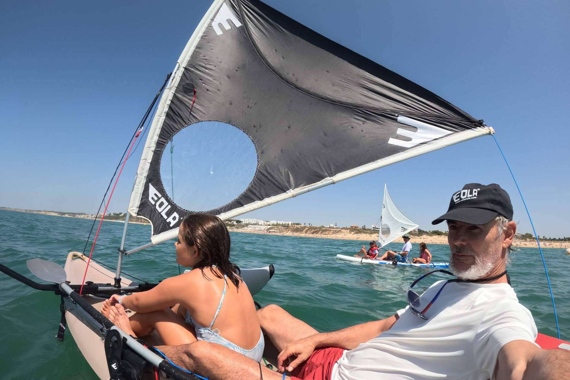 Velas EOLA para la práctica de windpaddle y windkayak